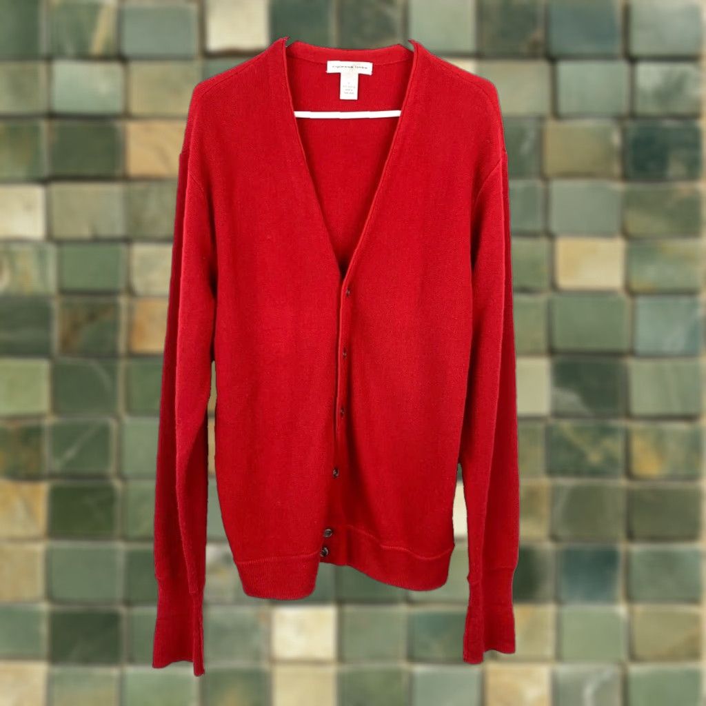 Vintage VINTAGE Cypress Links Cardigan Shirt Mens Large Red 1990s Knit 100% Acrylic Grunge Vintage sizing varies Light wash wear pilling Friday? Size US L / EU 52-54 / 3 - 1 Thumbnail