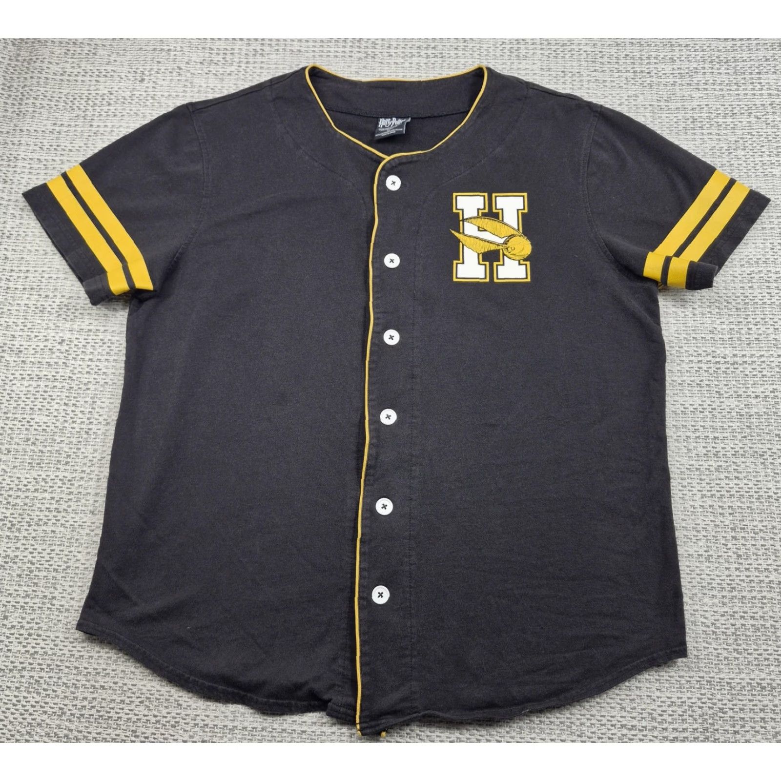 Disney Disney Harry Potter Hogwarts Quidditch Shirt Mens XL Black Baseball Jersey Tee Size US XL / EU 56 / 4 - 3 Thumbnail