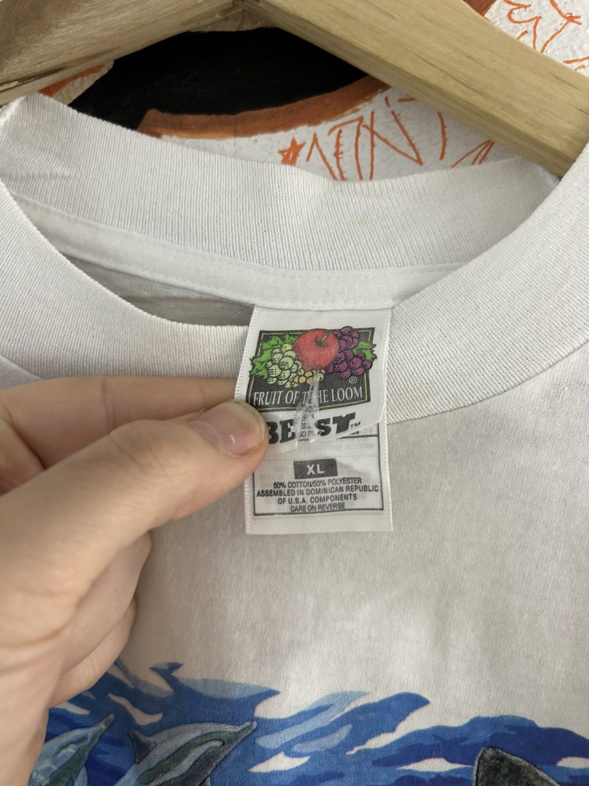 Vintage 90s Florida Ocean print Tee Size US XL / EU 56 / 4 - 3 Thumbnail