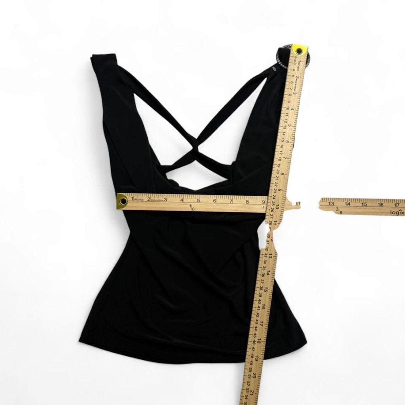 Other Black cowl neck top open back & Mcbling ring shoulder size m Size M / US 6-8 / IT 42-44 - 5 Thumbnail