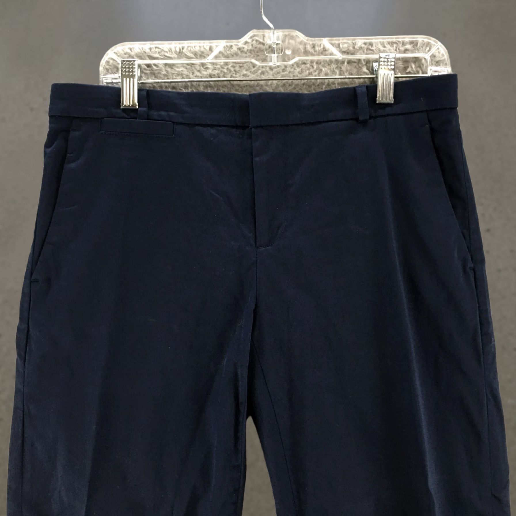 Banana Republic Banana Republic The Avalon Pants Womens 6 Blue Cotton Blend Mid Rise Zip Fly Chino Flat Front Regular Straight Pants Mens Womens Girls Boys Size 28" / US 6 / IT 42 - 1 Thumbnail
