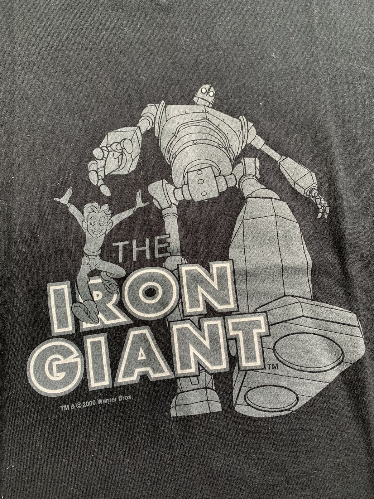 Anime × Cartoon Network × Japanese Brand RARE Vintage 00s The Iron Giant V neck Tshirt Size US L / EU 52-54 / 3 - 4 Thumbnail