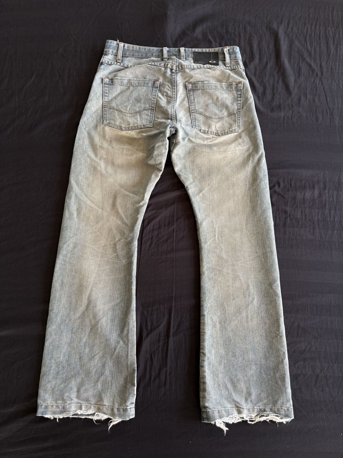 Oakley Rare Vintage Oakley Denim Faded Wash Flare Jeans Pants Size US 33 - 5 Thumbnail