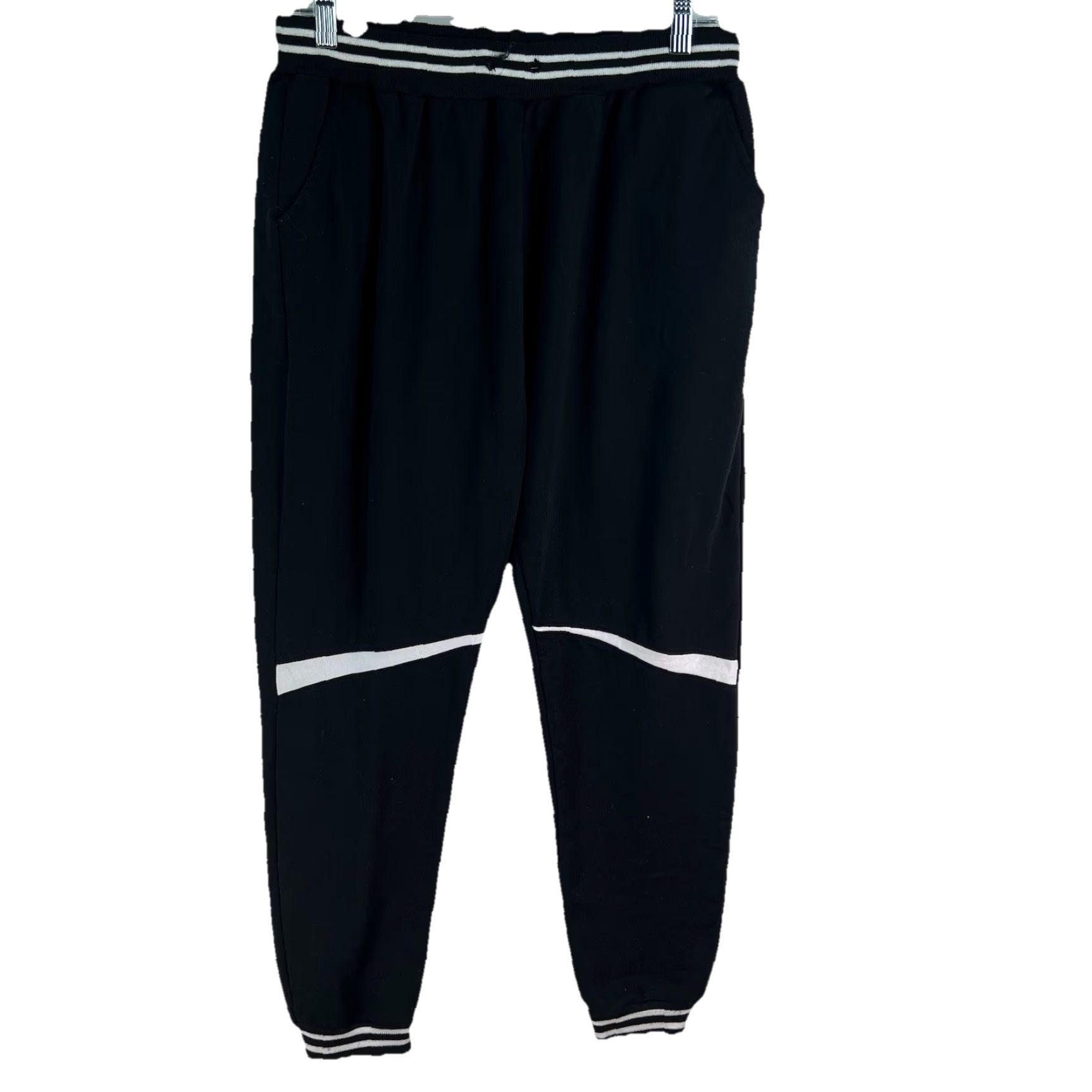 Vintage Keybur Athletic Comfortable Casual Stripe Sweatpants Women’s 2XL Black XS? Size 40" / US 18 - 2 Thumbnail