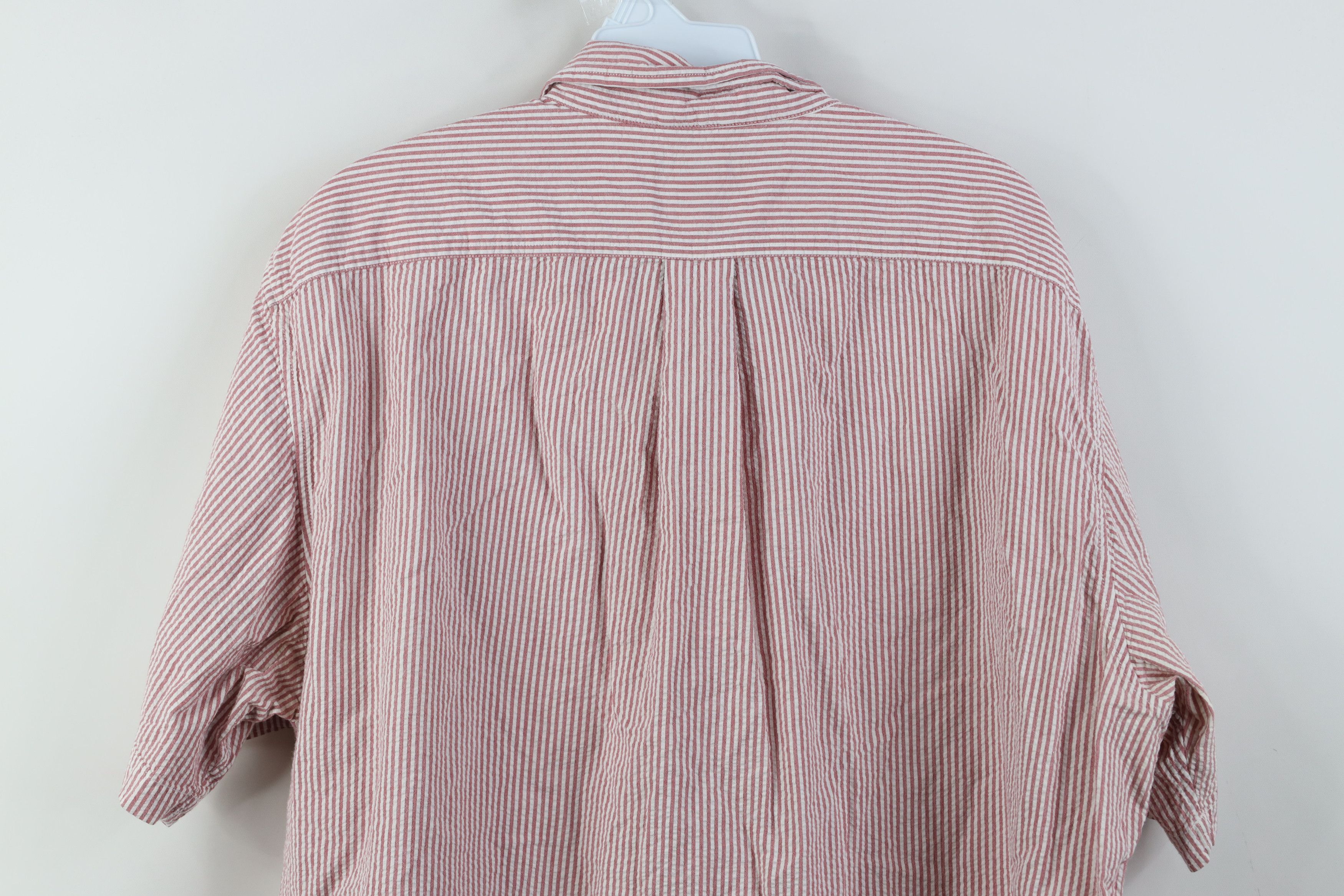 Lands' End Vintage 90s Lands End Short Sleeve Button Down Shirt Size US XL / EU 56 / 4 - 11 Thumbnail
