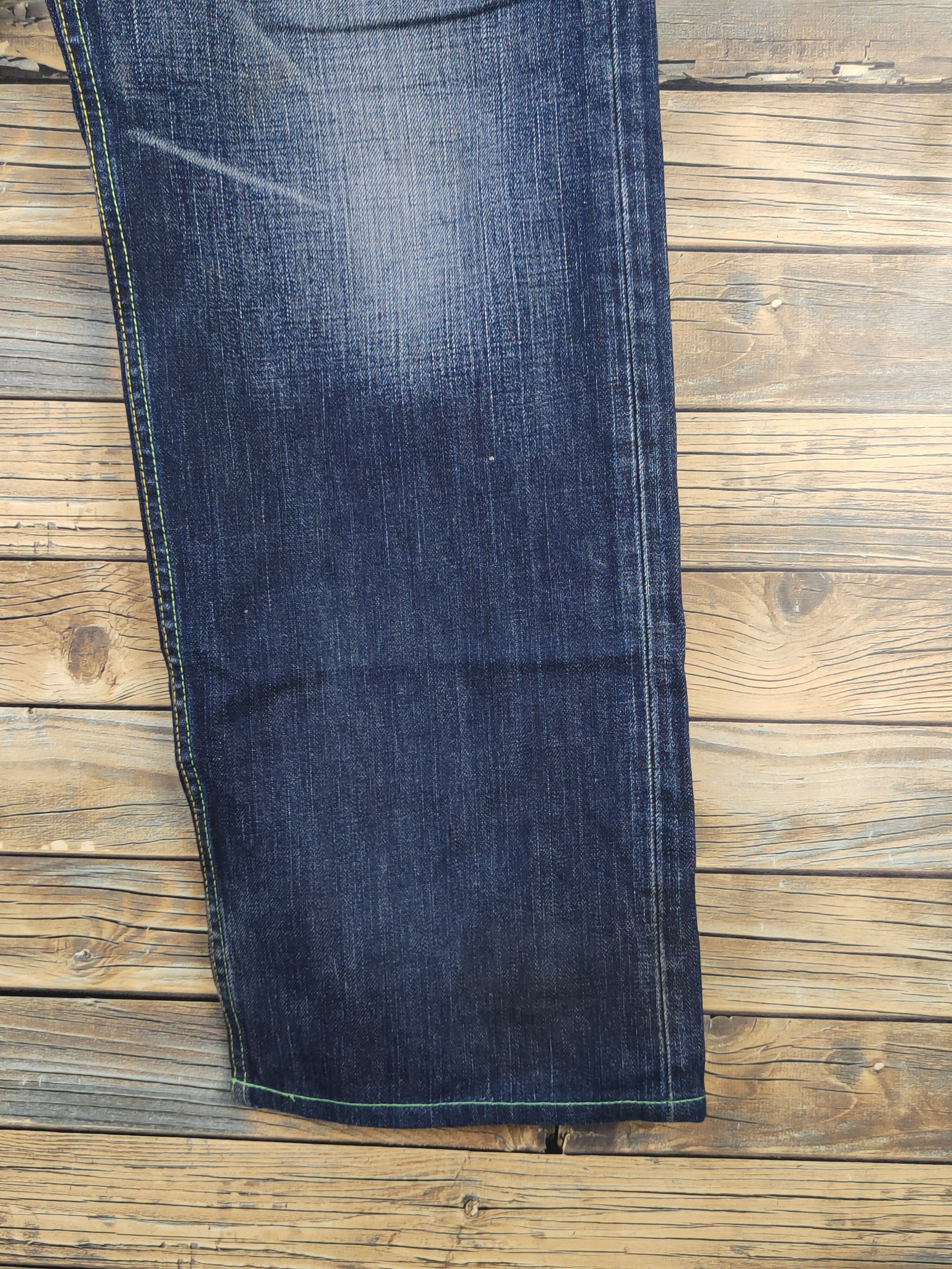Levi's 503 Levi's Dark Blue Distressed Ripped denim Jeans #W1725 Size US 34 / EU 50 - 6 Thumbnail