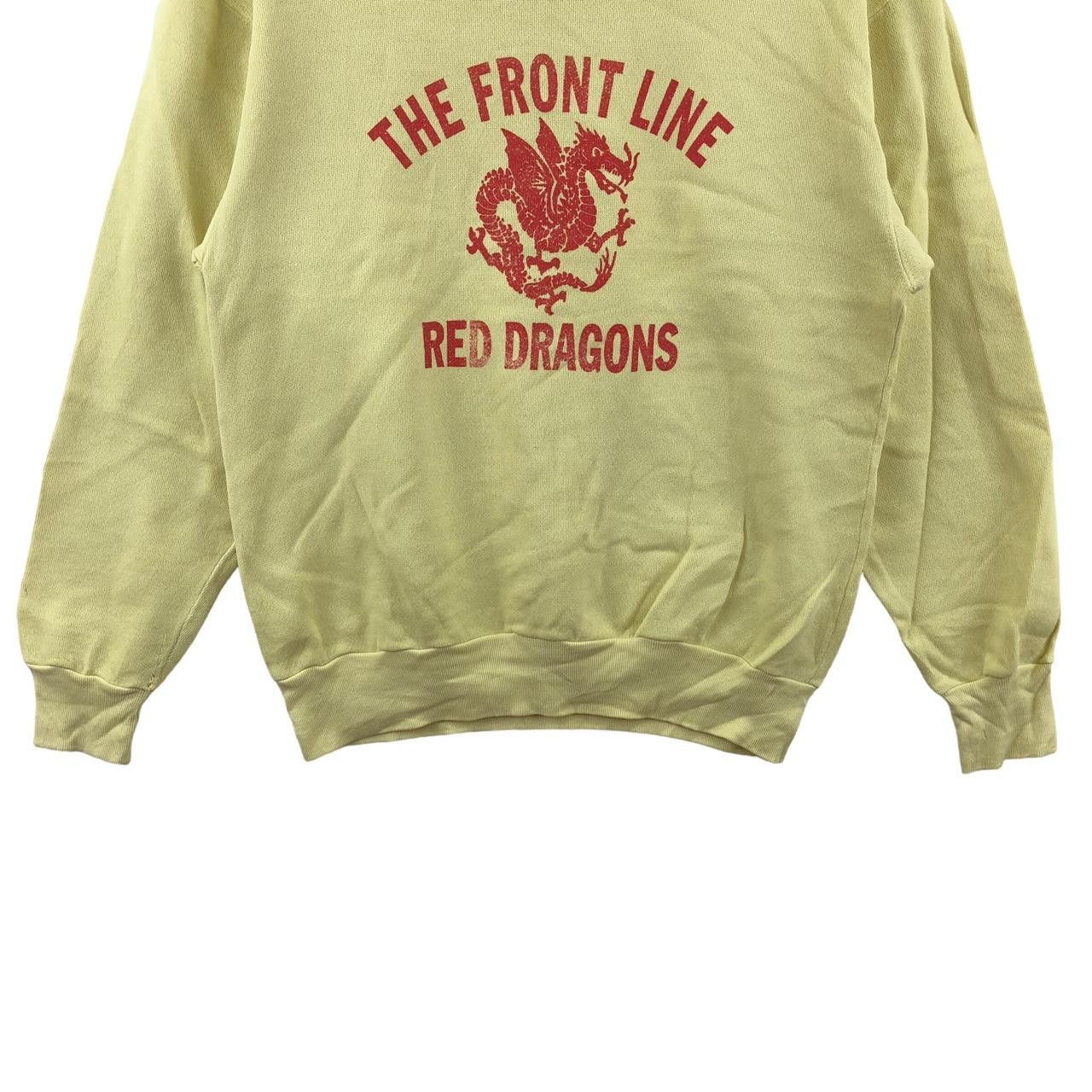 Vintage Vintage RED DRAGONS The Front Line Superhero Sweatshirt Size M / US 6-8 / IT 42-44 - 4 Thumbnail
