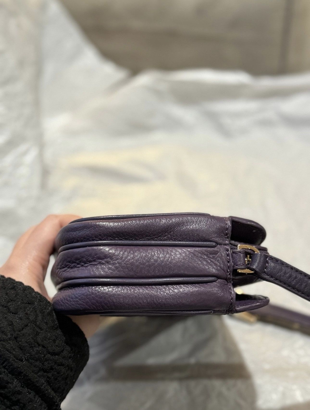Tory Burch Tory Burch Ivy Zip Crossbody Bag in Deep Purple Color Size ONE SIZE - 4 Thumbnail