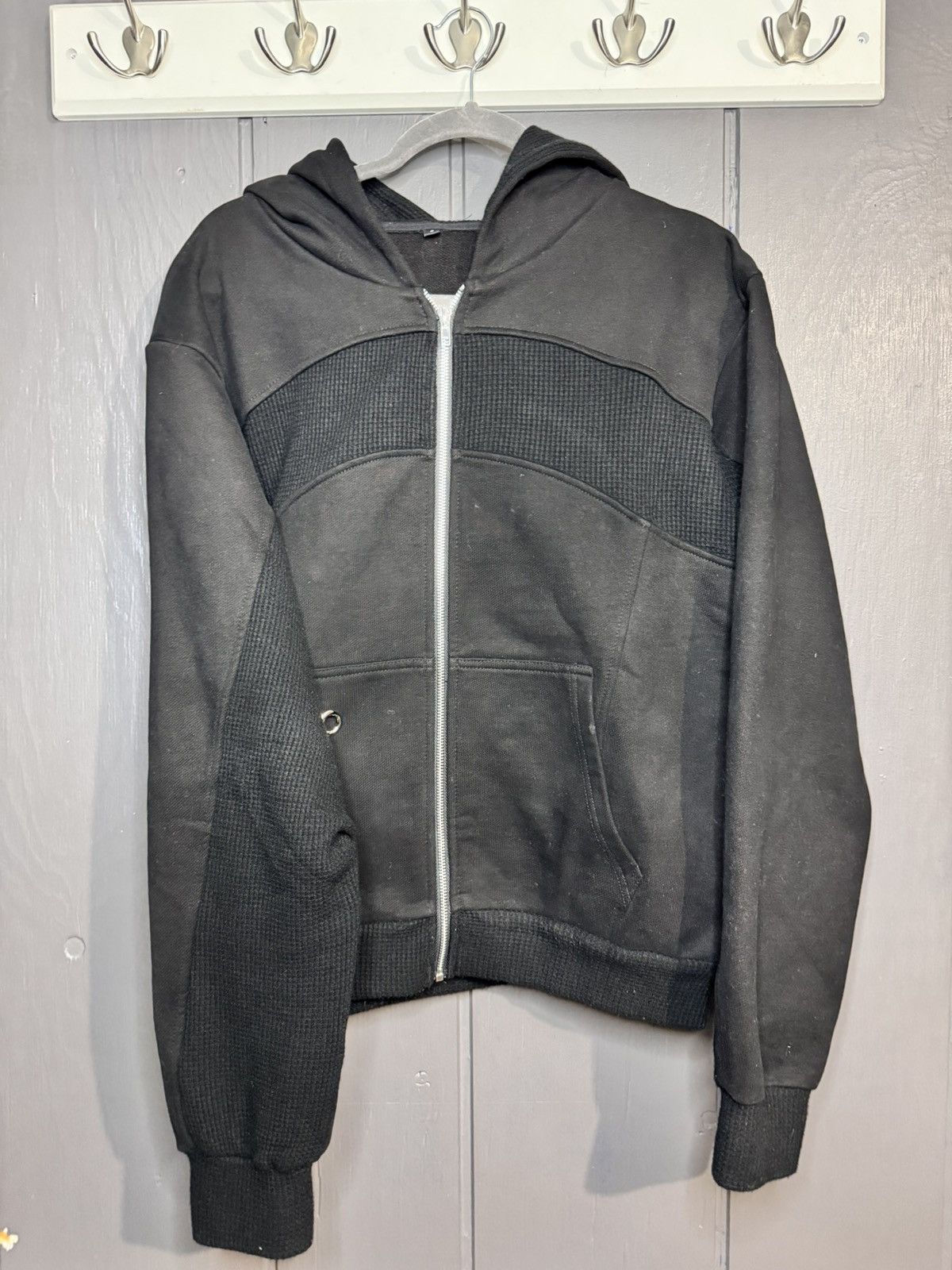 Other Rare Waffle Paneled Zip Up Hoodie sweater Size US S / EU 44-46 / 1 - 3 Thumbnail