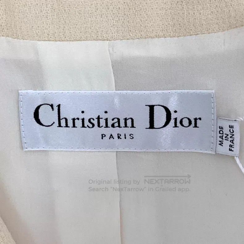 Dior Dior Beige wool lapel single-breasted sleeveless dress Size XS / US 0-2 / IT 36-38 - 5 Thumbnail