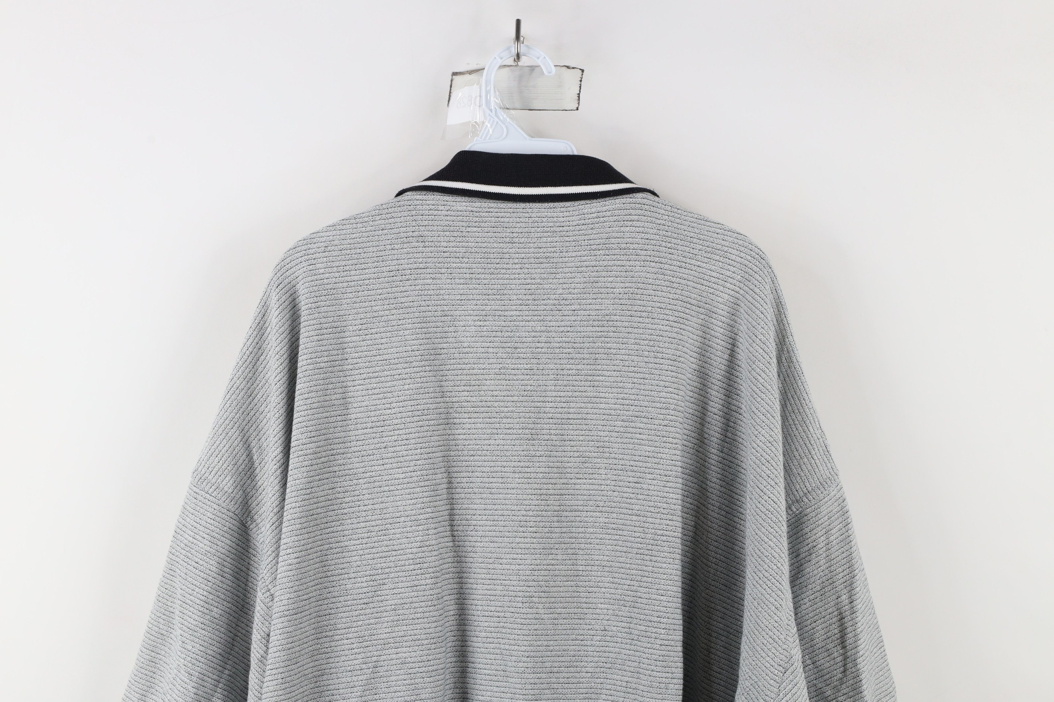 Vintage Vintage 90s Streetwear Striped Collared Pullover Polo Shirt Size US XXL / EU 58 / 5 - 9 Thumbnail