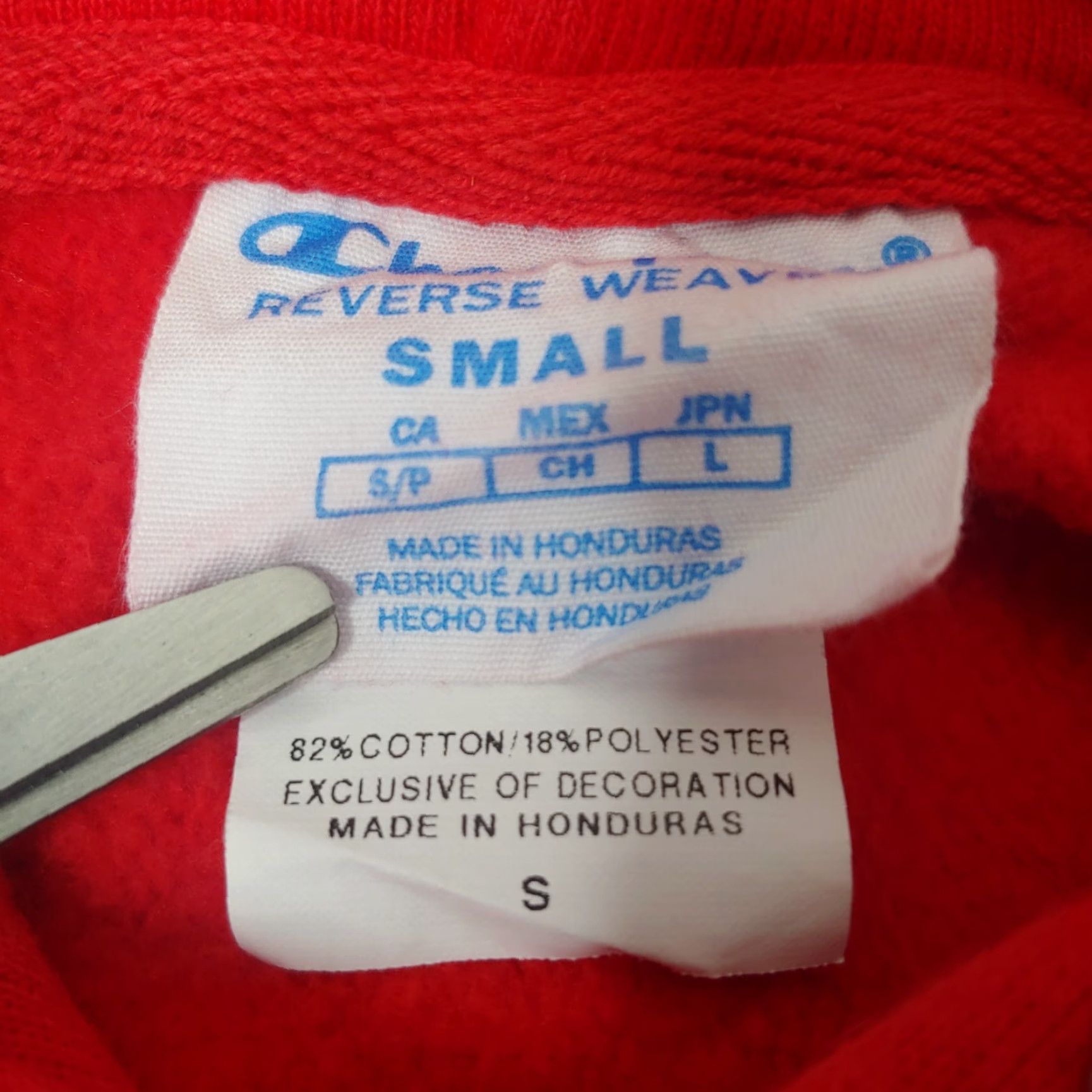 Champion VINTAGE Champion Reverse Weave Sweatshirt Shirt Mens S Red Heavyweight Pullover Hoodie L9-? Size US S / EU 44-46 / 1 - 7 Thumbnail