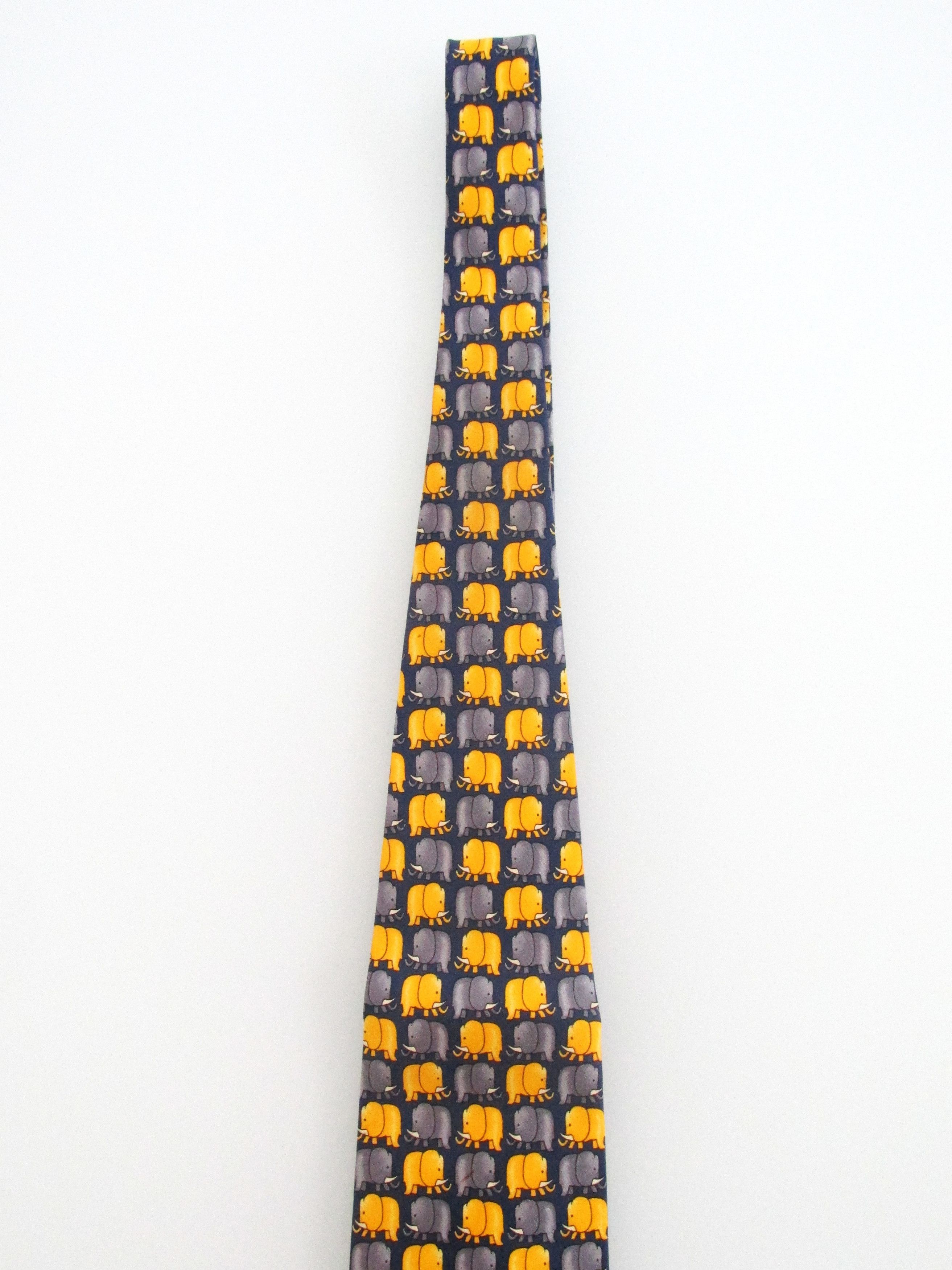 Other Elephant (NWOT) Men's Silk Tie by Charles of London Size ONE SIZE - 3 Thumbnail