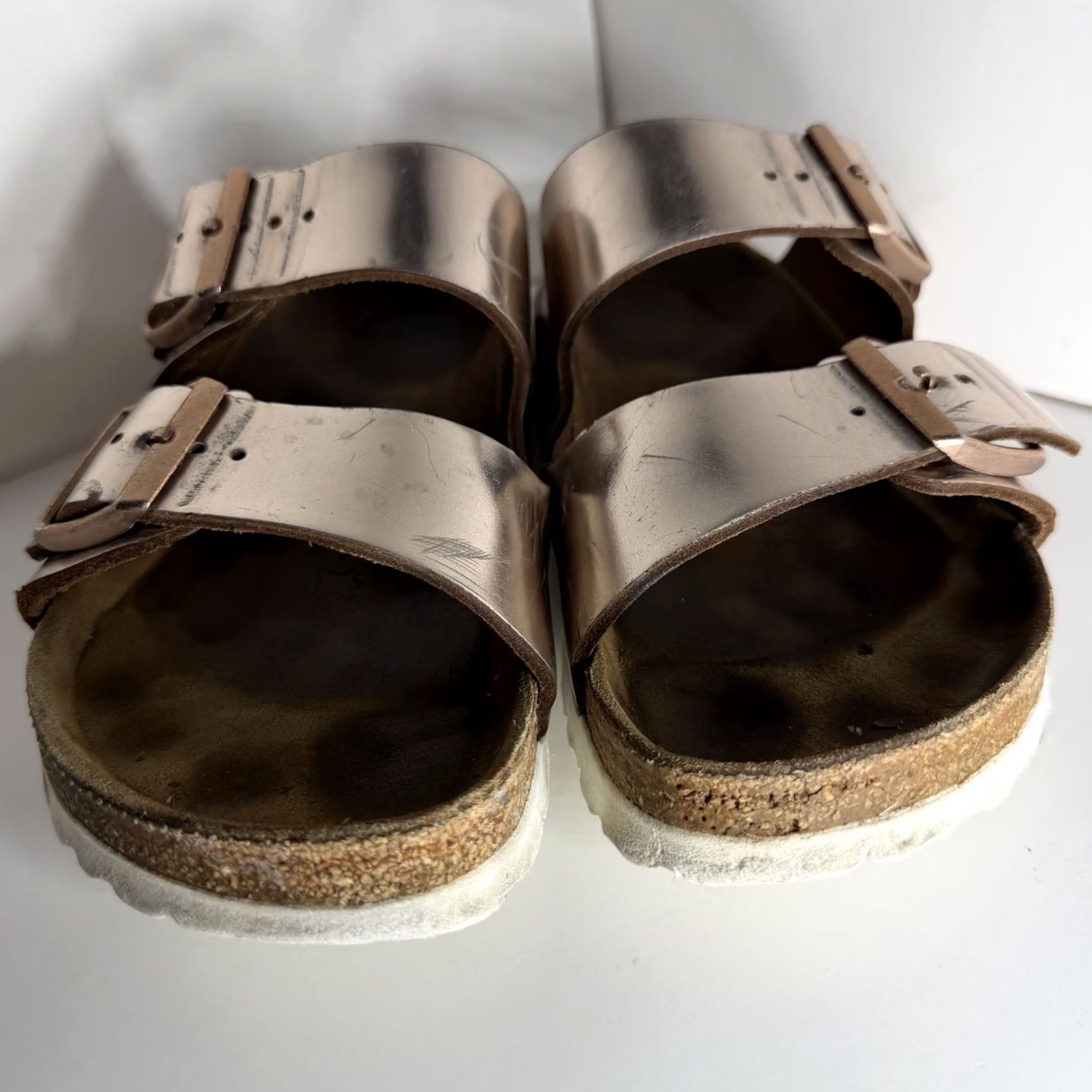 Birkenstock Birkenstock Arizona Buckle Narrow Fit Birko Flor Sandals COPPER EU 39 Ladies 8 Size US 8 / IT 38 - 4 Thumbnail