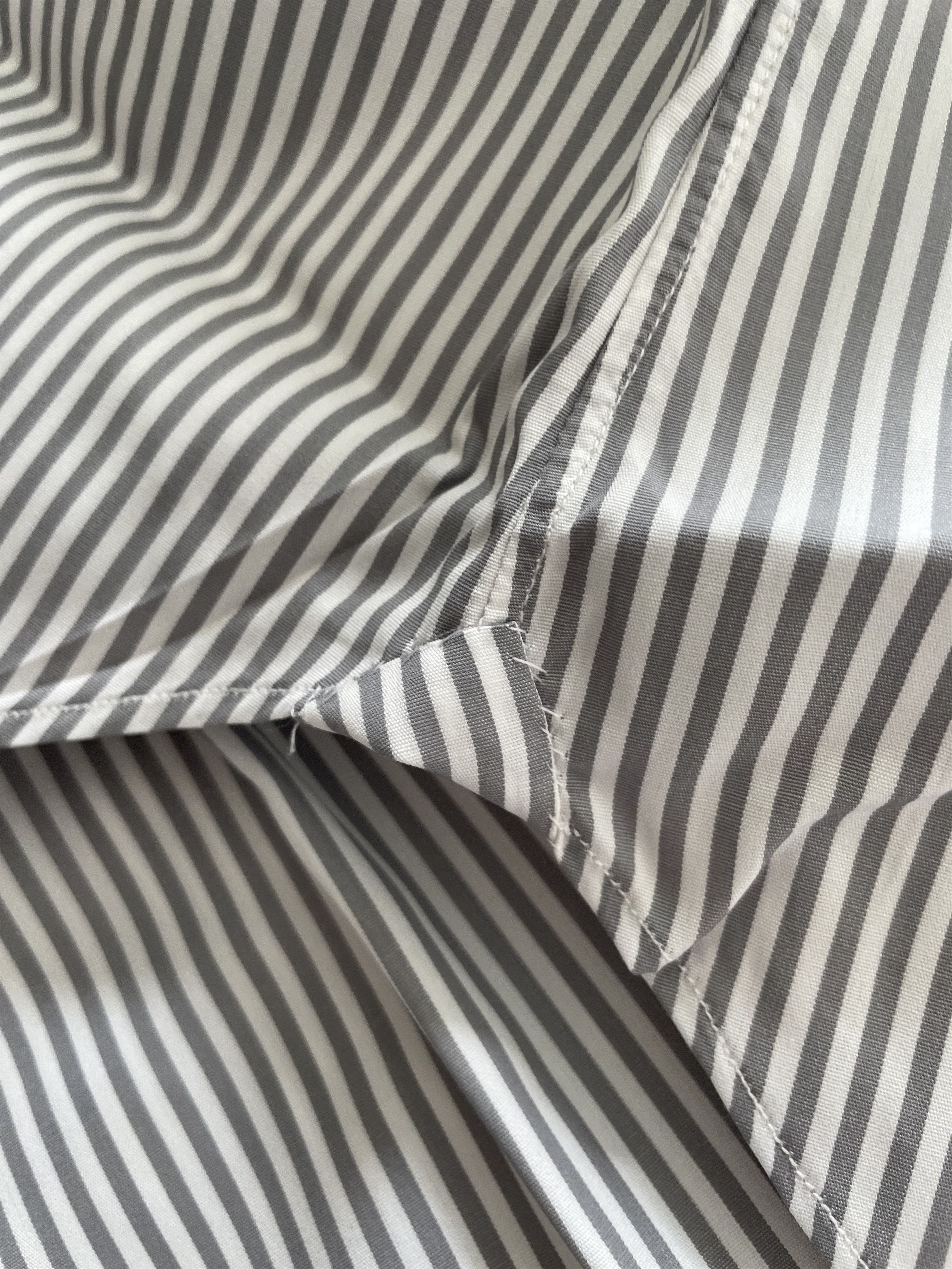 Other NWT Cavour Sartoria handmade grey striped shirt, size 15.5 Size US S / EU 44-46 / 1 - 7 Thumbnail