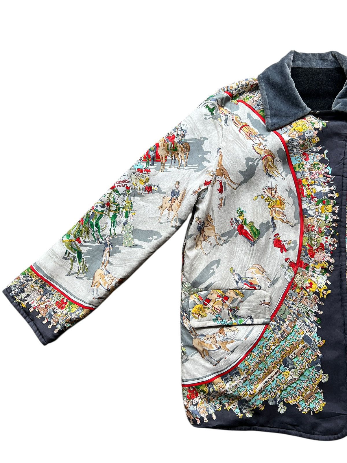 Hermes 🔥 Rare Vintage Hermes Paris Cirque Molier Reversible Jacket Size M / US 6-8 / IT 42-44 - 7 Thumbnail