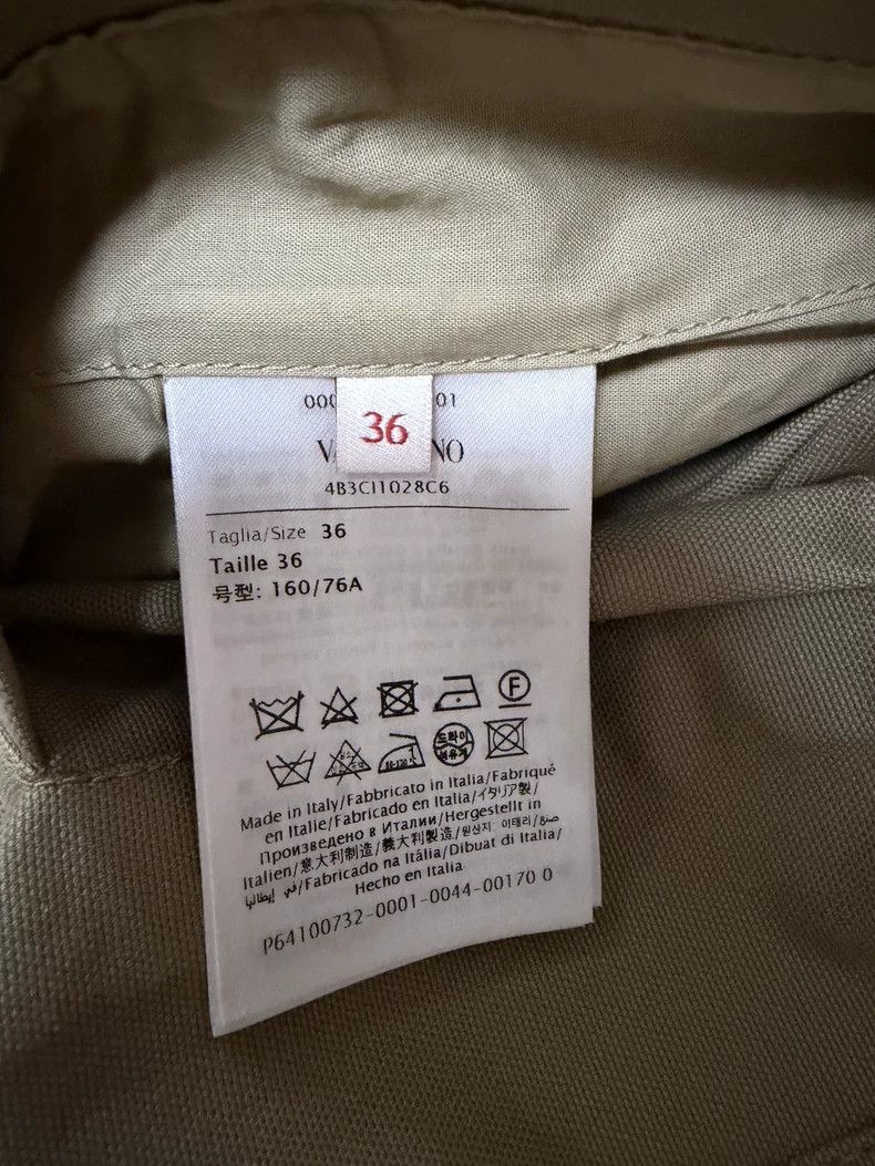 Valentino Valentino Butterfly three-dimensional khaki shirt coat Size XXS / US 00 / IT 34 - 4 Thumbnail