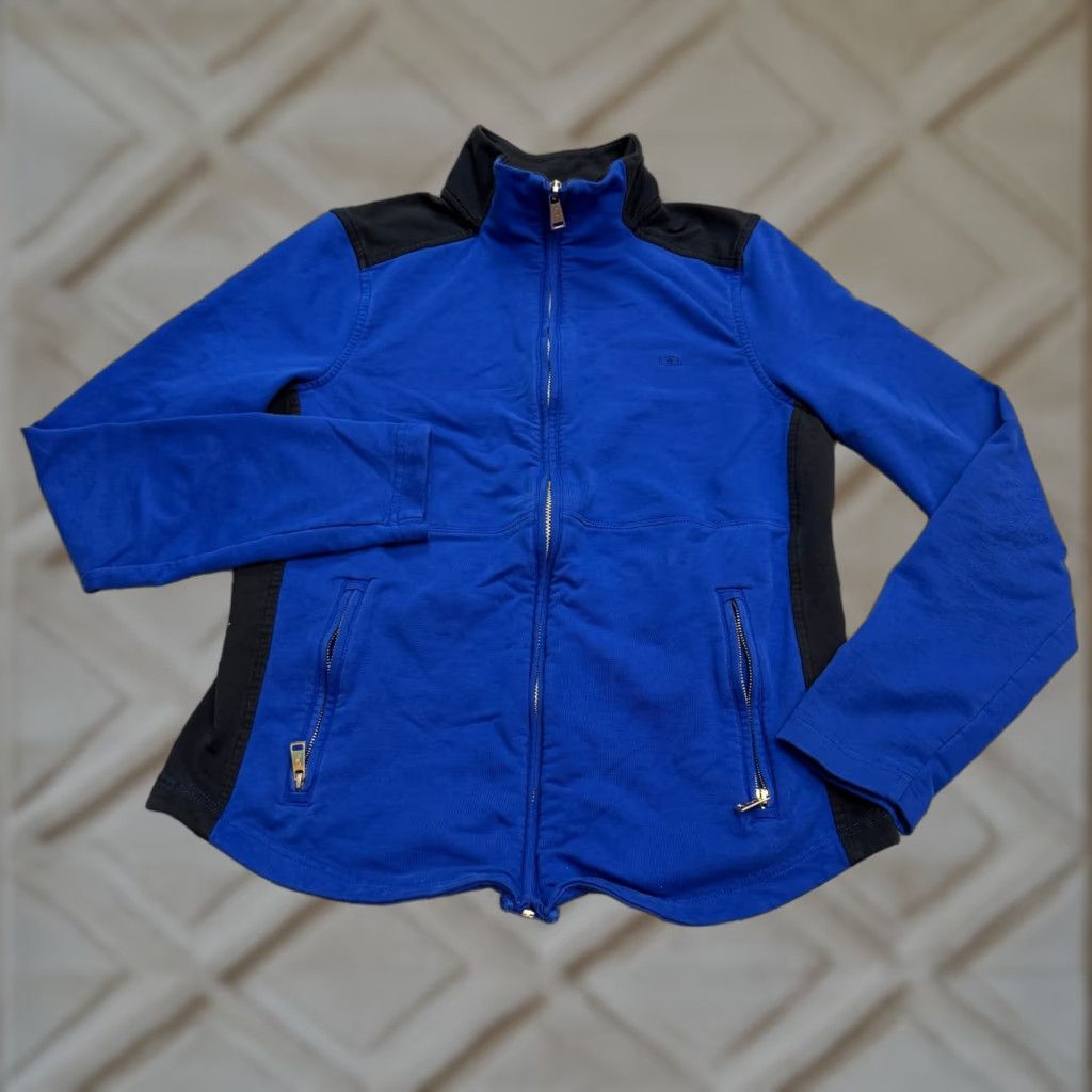 Ralph Lauren Lauren Ralph Lauren Women's Jacket Medium Blue Black Full Zip Casual All Seasons Vintage No Size M / US 6-8 / IT 42-44 - 1 Thumbnail