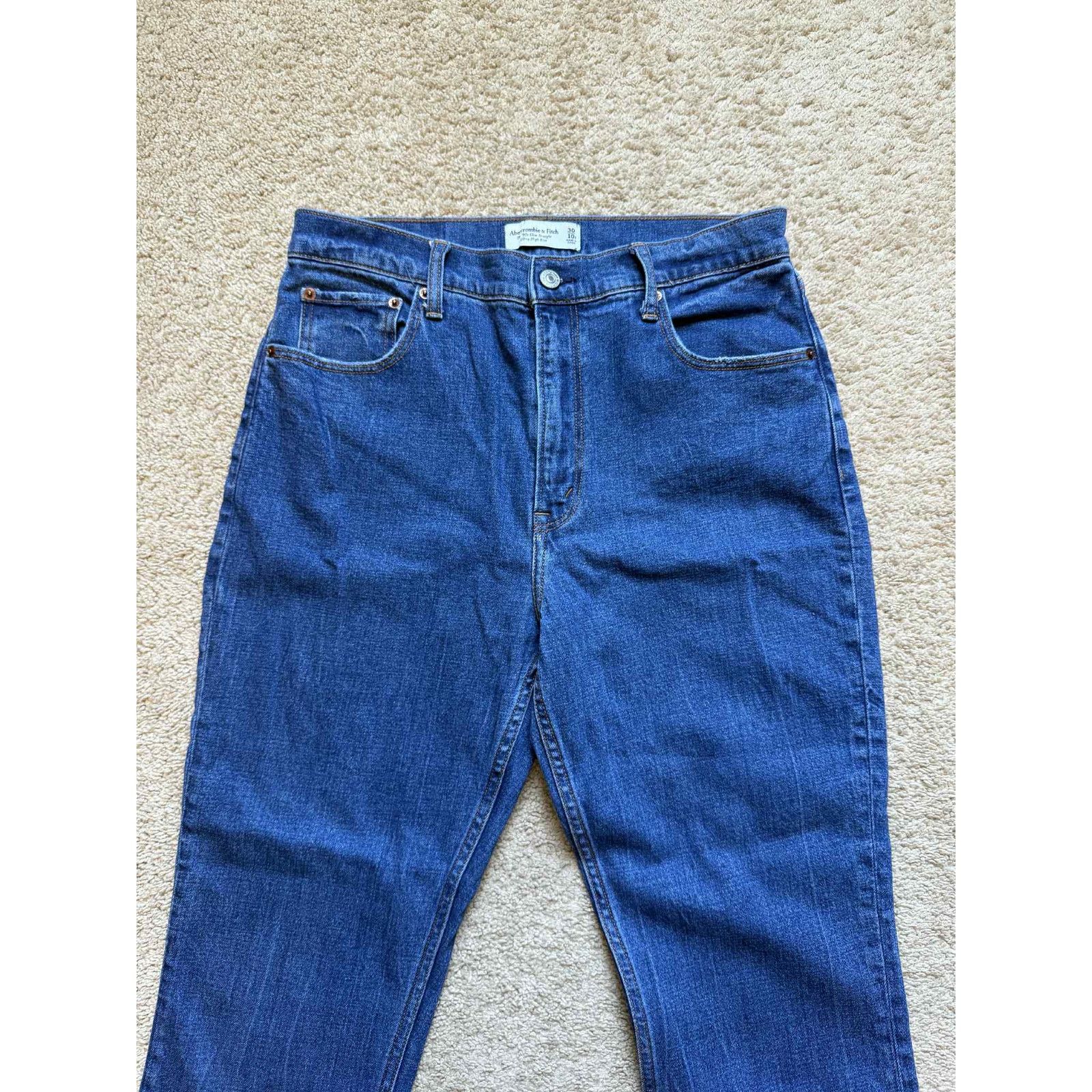 Abercrombie & Fitch Abercrombie & Fitch 90's High Rise Slim Straight Jeans 10/30 Size 32" / US 10 / IT 46 - 4 Thumbnail
