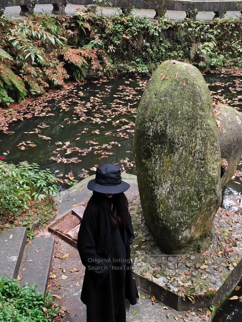 Yohji Yamamoto Yohji Yamamoto Wide Brim Hat Wool Black Wide Brim Hat Size ONE SIZE - 8 Thumbnail
