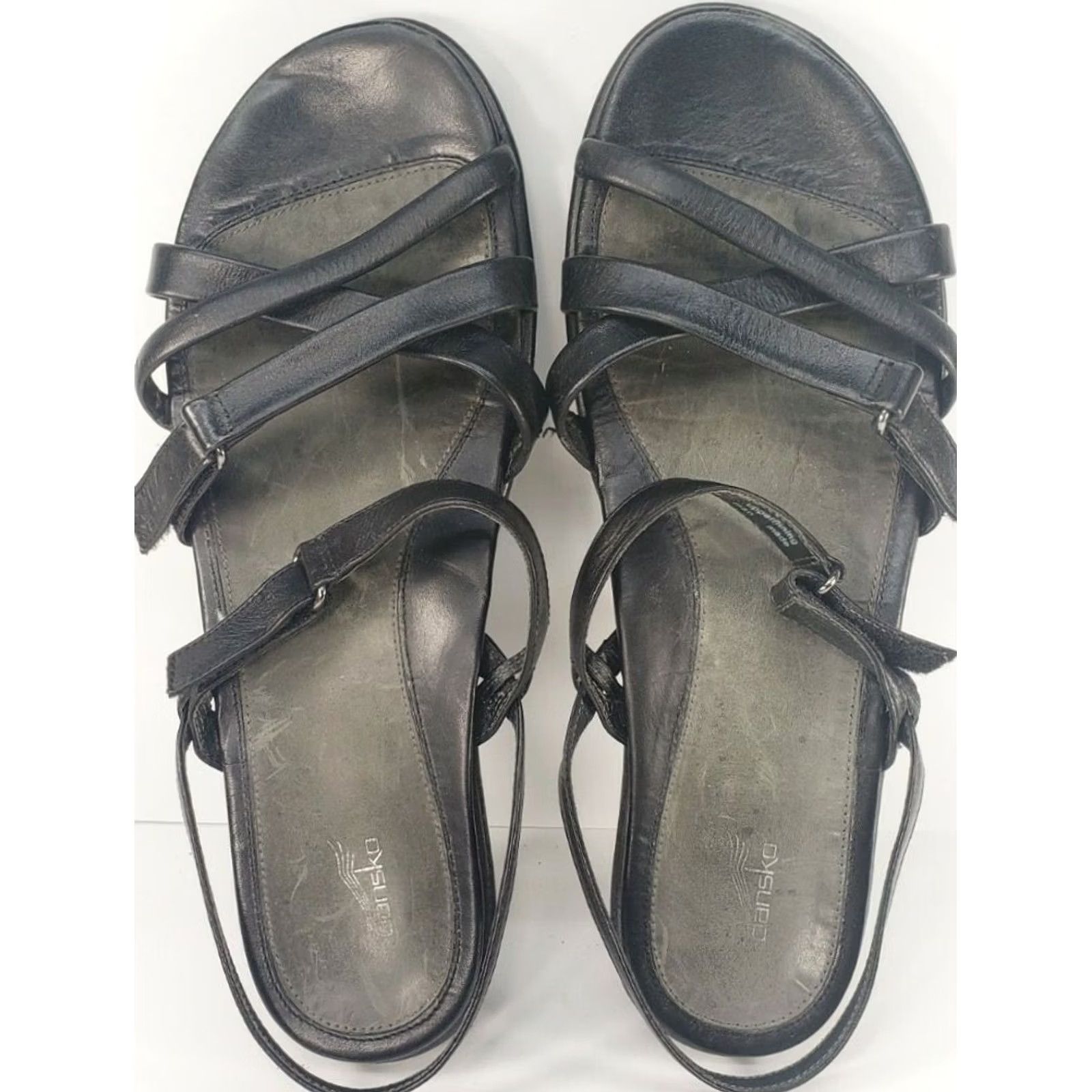 Dansko Dansko Cailey Women Black Nappa Leather Sandal Size 10-10.5 EUR 42 6302020200 Size US 10.5 / IT 40.5 - 6 Thumbnail