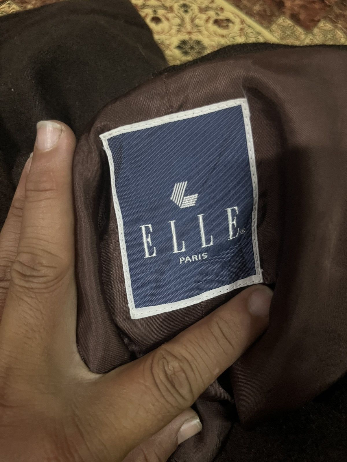 Vintage Elle Paris Wool Hooded Duffle Long Coat Size S / US 4 / IT 40 - 3 Thumbnail