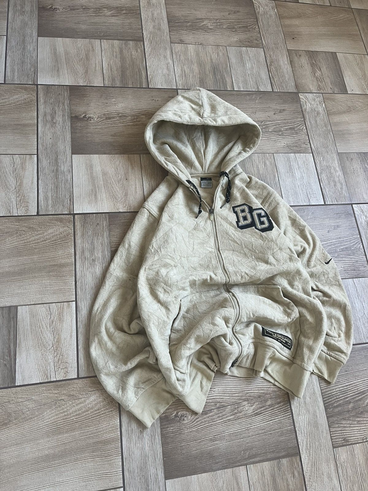 Nike Nike “BG” Hoodie – Beige / Vintage Wash Size US L / EU 52-54 / 3 - 4 Thumbnail