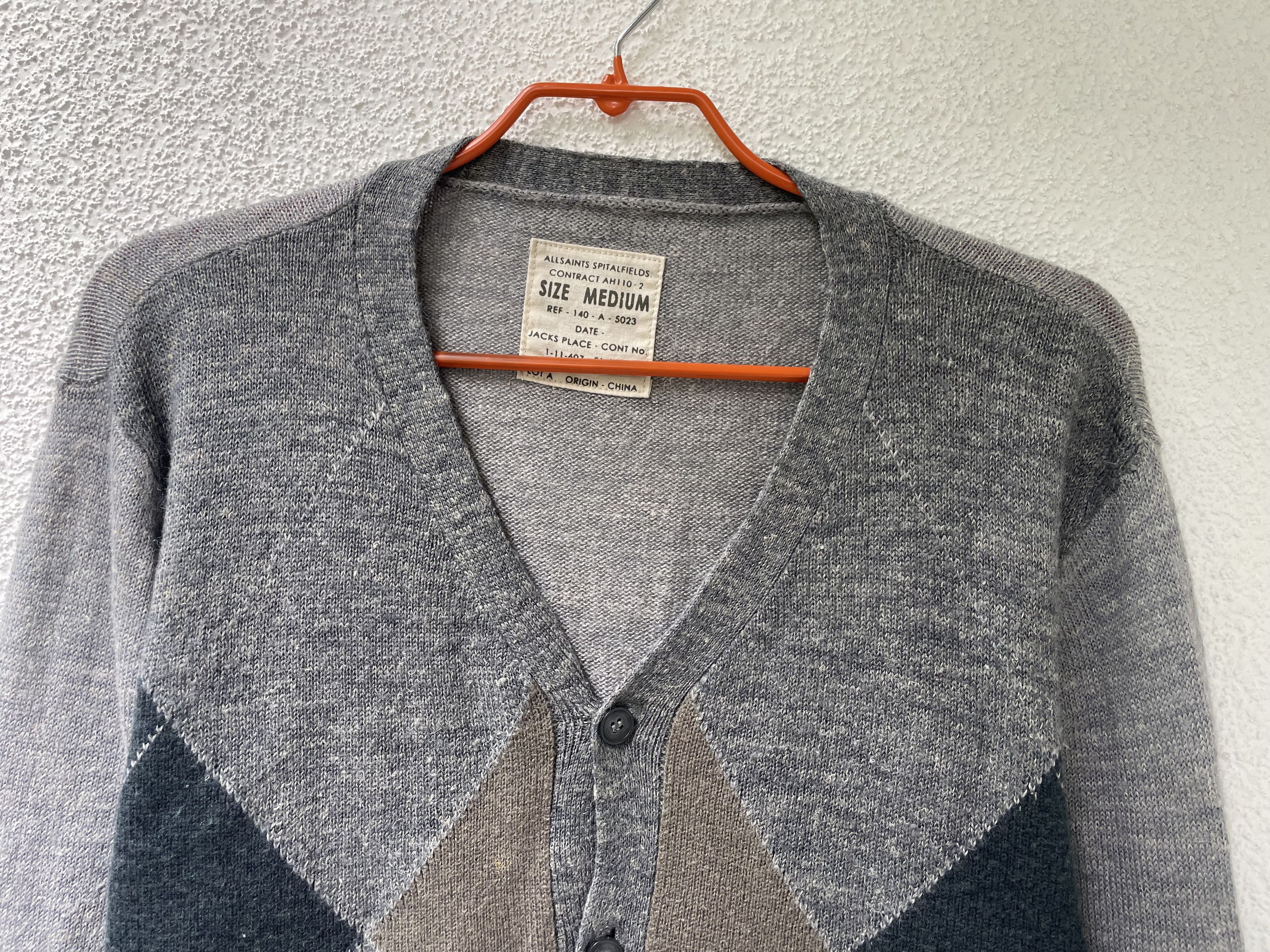 Allsaints AllSaints Vintage Anguc Linen and Wool Cardigan Size US M / EU 48-50 / 2 - 2 Thumbnail