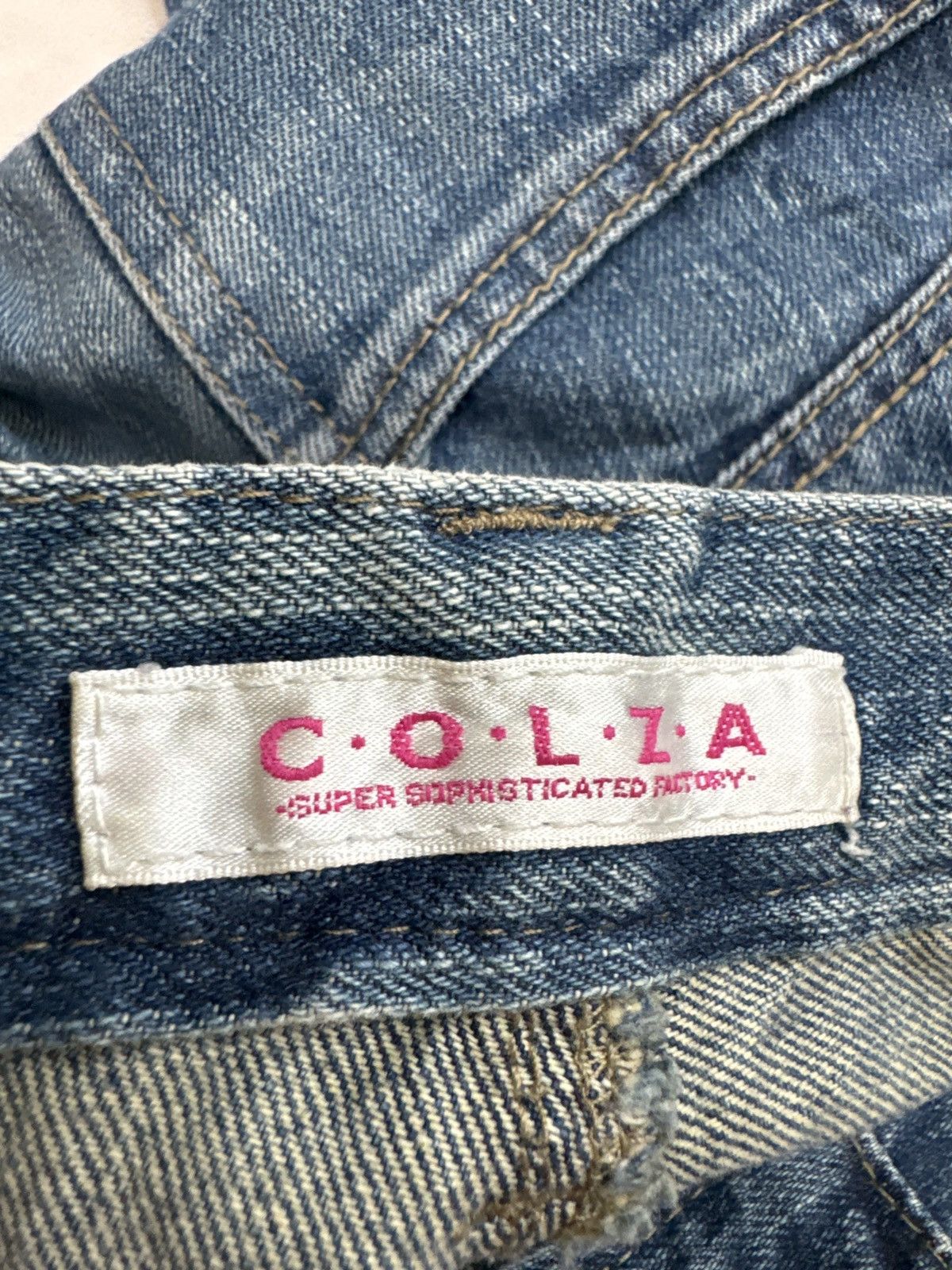 Japanese Brand COLZA DOUBLE WAIST TARTAN PLAIDS CLAWS MARK DENIM PANTS Size US 32 / EU 48 - 13 Thumbnail