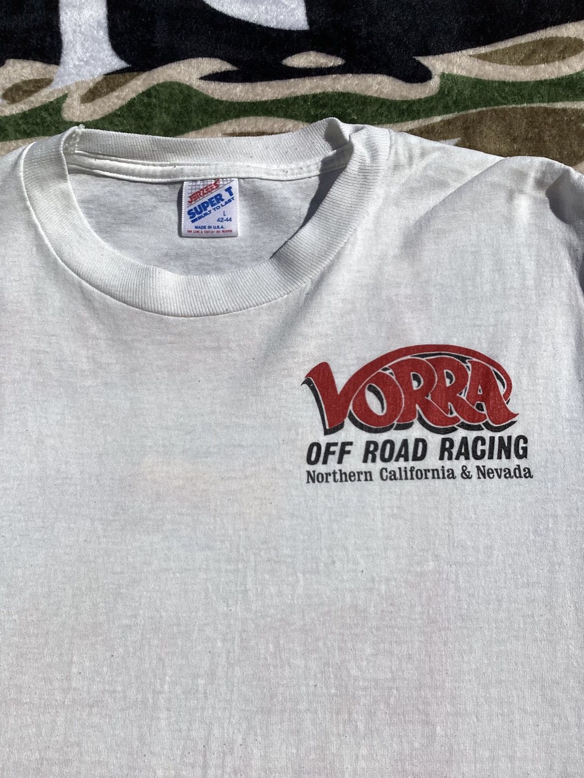 Jerzees Vtg 90s Vora off-road racing northern California in Nevada T Size US L / EU 52-54 / 3 - 4 Thumbnail