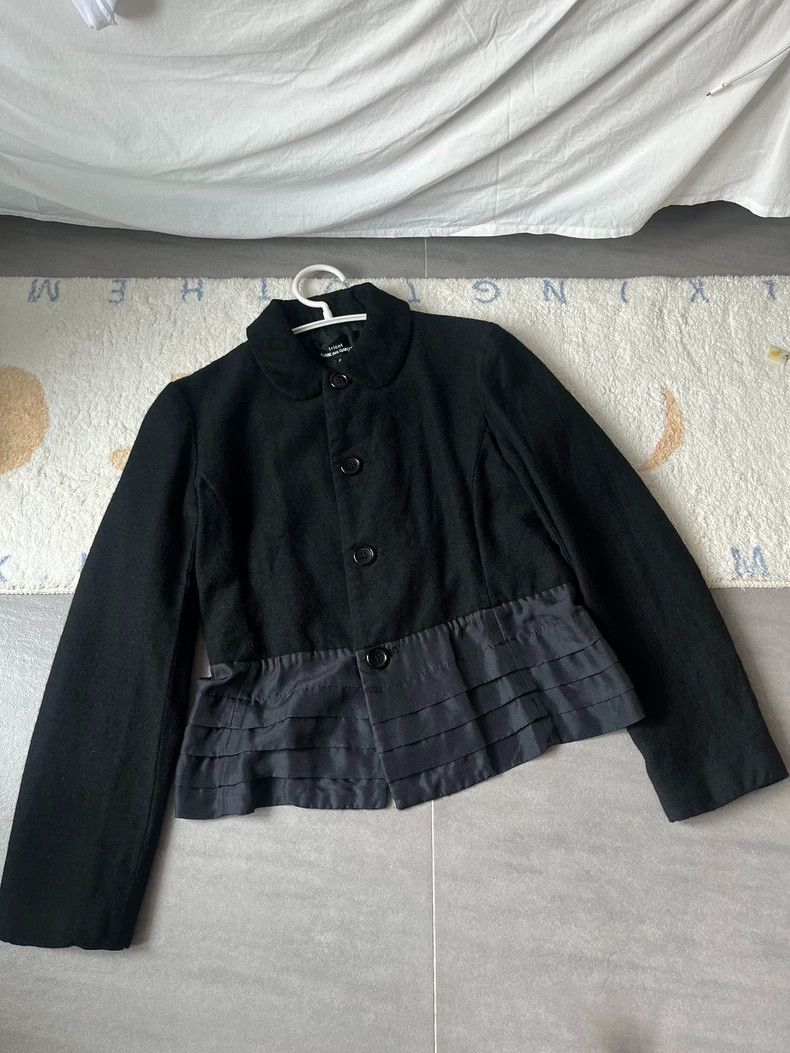 Comme des Garcons Comme Des Garcons Splicing silk layered suit jacket 2504-Ne Size S / US 4 / IT 40 - 2 Thumbnail