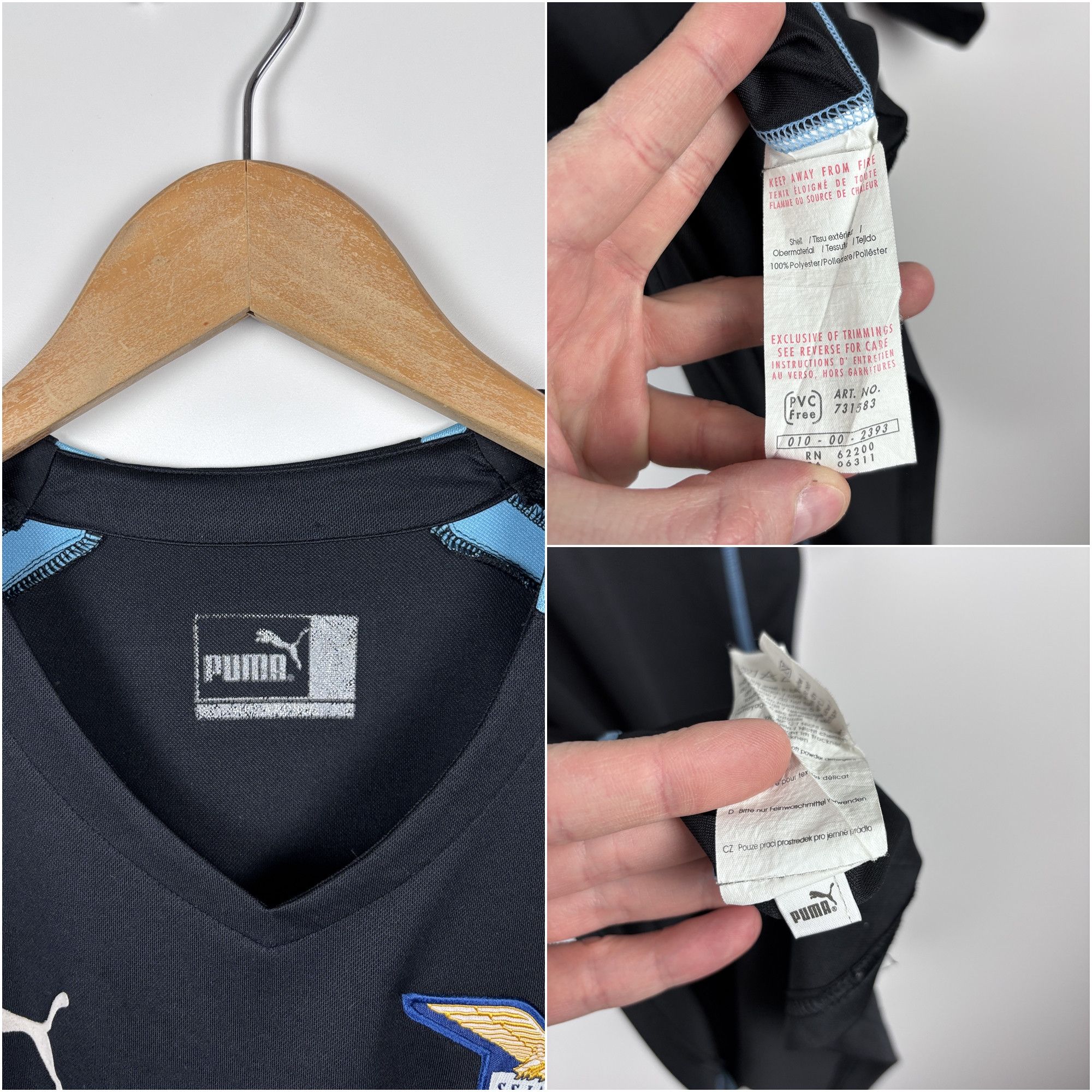 Puma Lazio 2005-06 Away Football Shirt Jersey Puma Mens Size L Size US L / EU 52-54 / 3 - 9 Thumbnail