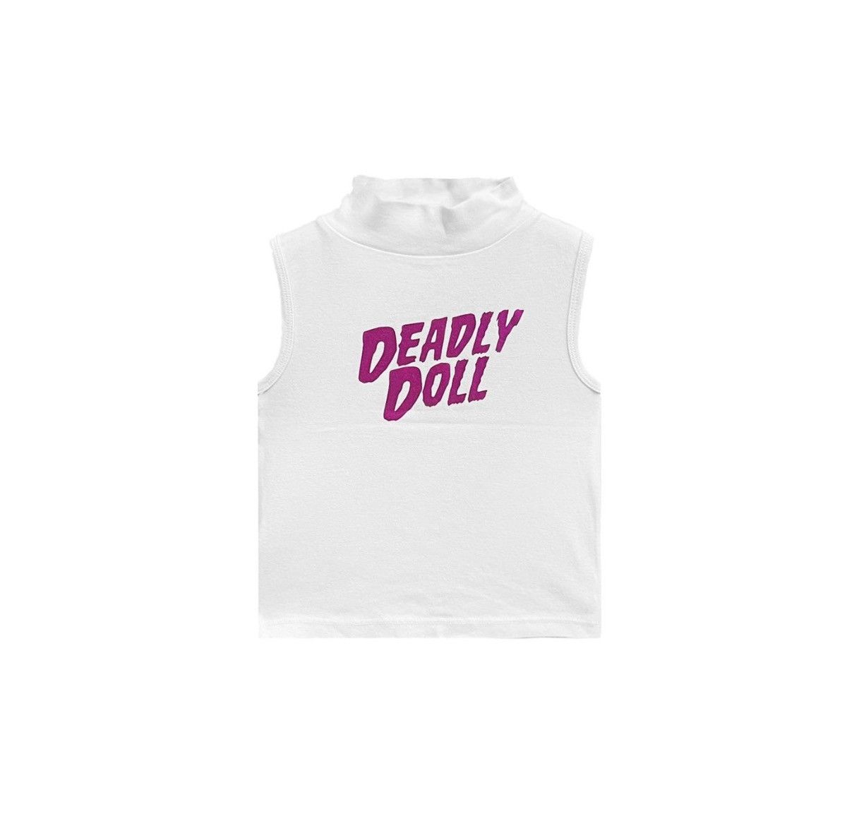 Deadly Doll Pink Print Crop Top