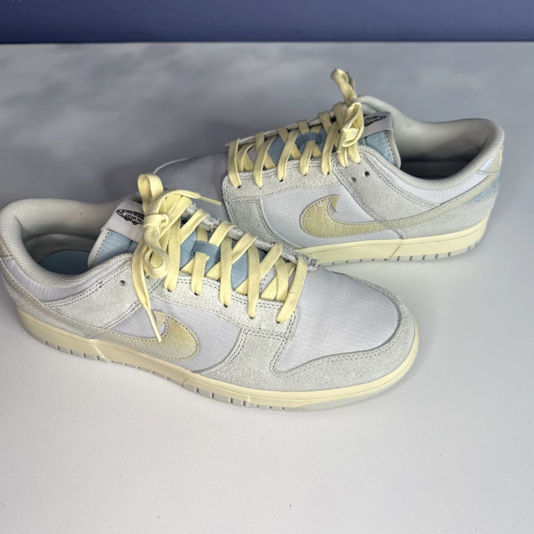Nike Nike Dunk Low Top Chinook Salmon - Size 11.5 Men’s Sneakers Shoes - Duck Gray Suede Athletic Casual Lows Men Din 2023 DV7210-001 Size US L / EU 52-54 / 3 - 3 Thumbnail