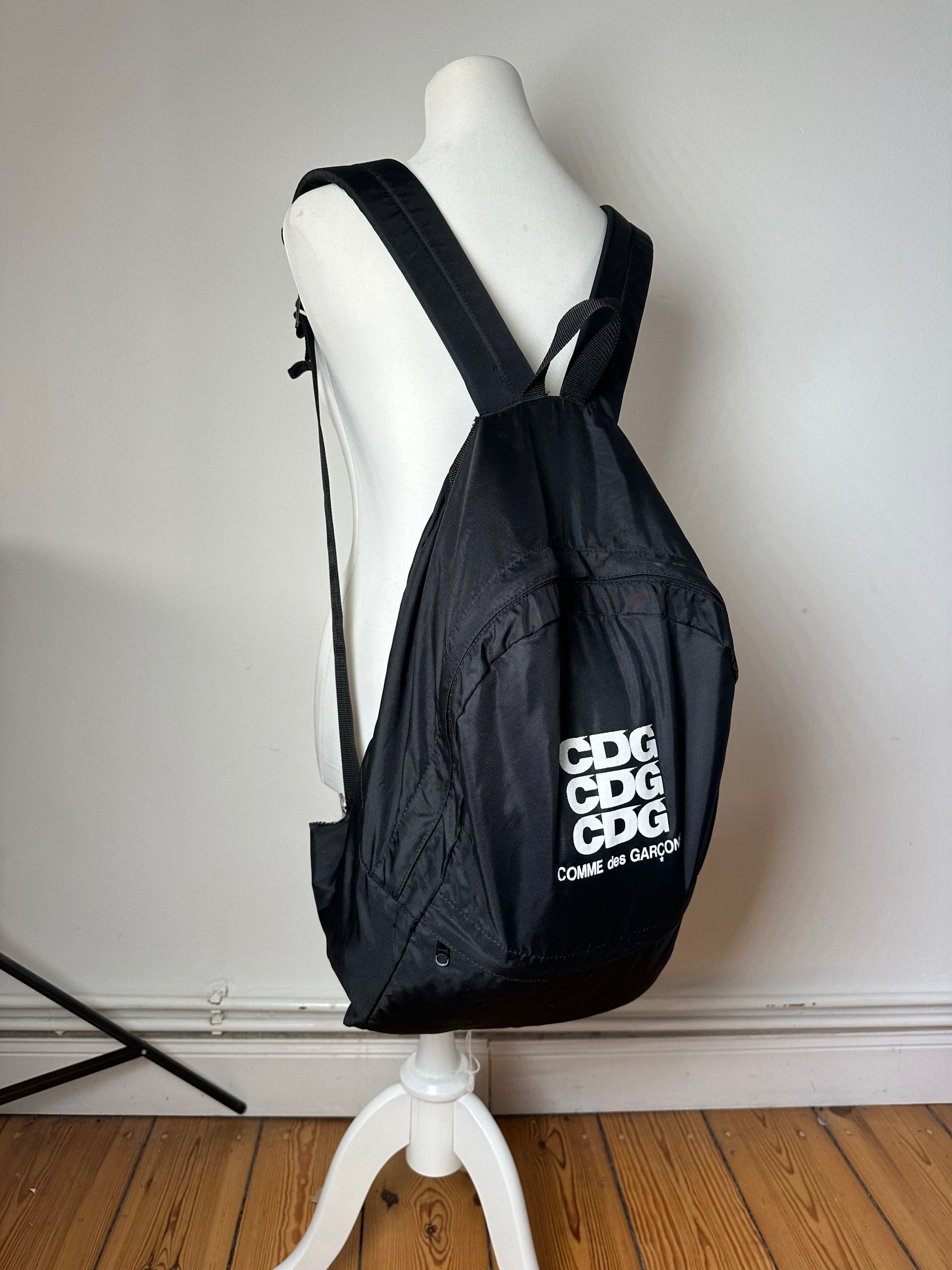 Comme des Garcons CDG Nylon Backpack Black Triple Logo Size ONE SIZE - 1 Thumbnail