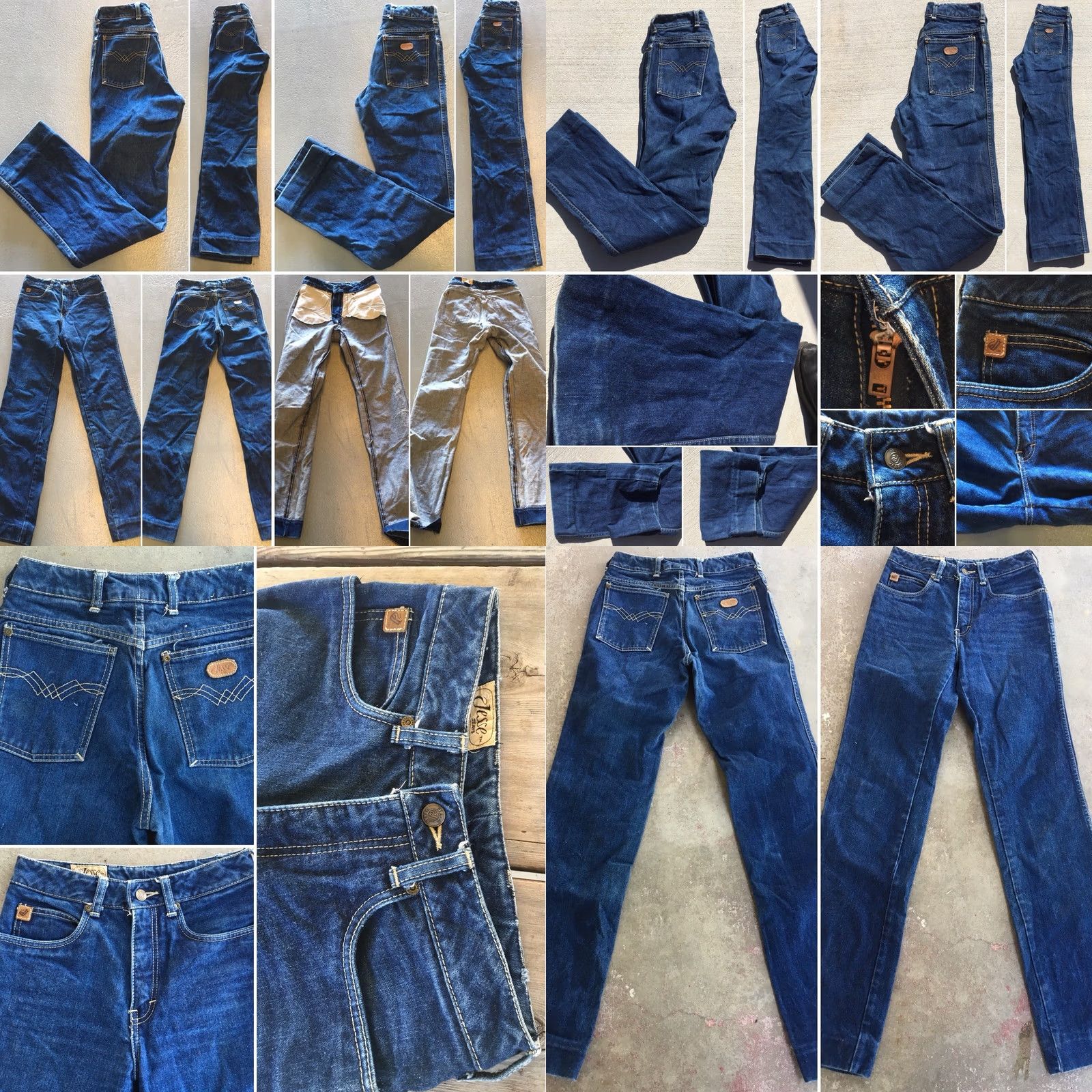 Vintage VINTAGE Jesse Jeans 1980s 1970s Blue Denim Jeans Size 6 25.5 in Waist Size 28" / US 6 / IT 42 - 8 Thumbnail