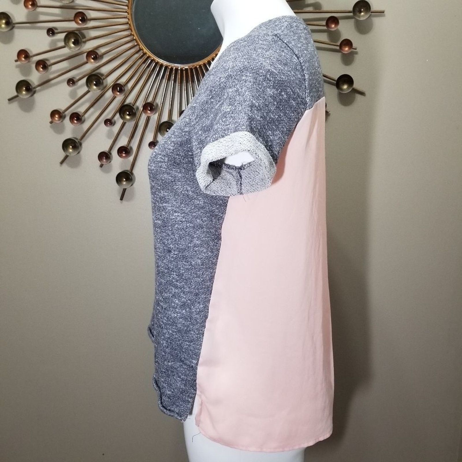 Other Market & Spruce Heather Short Sleeve Shirt Size S / US 4 / IT 40 - 2 Thumbnail