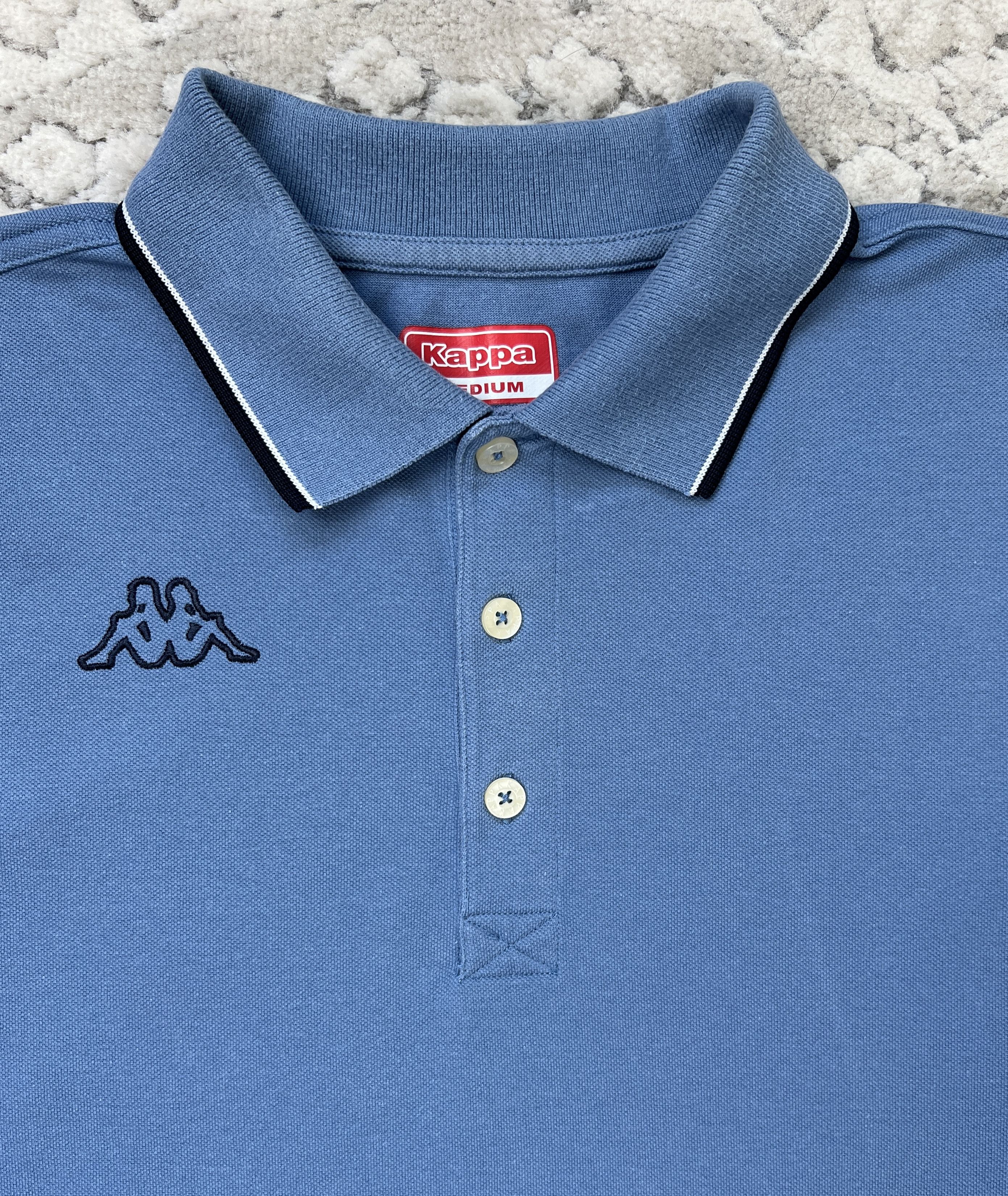 Kappa Kappa Long Sleeve Polo Shirt Blue M Size US M / EU 48-50 / 2 - 2 Thumbnail