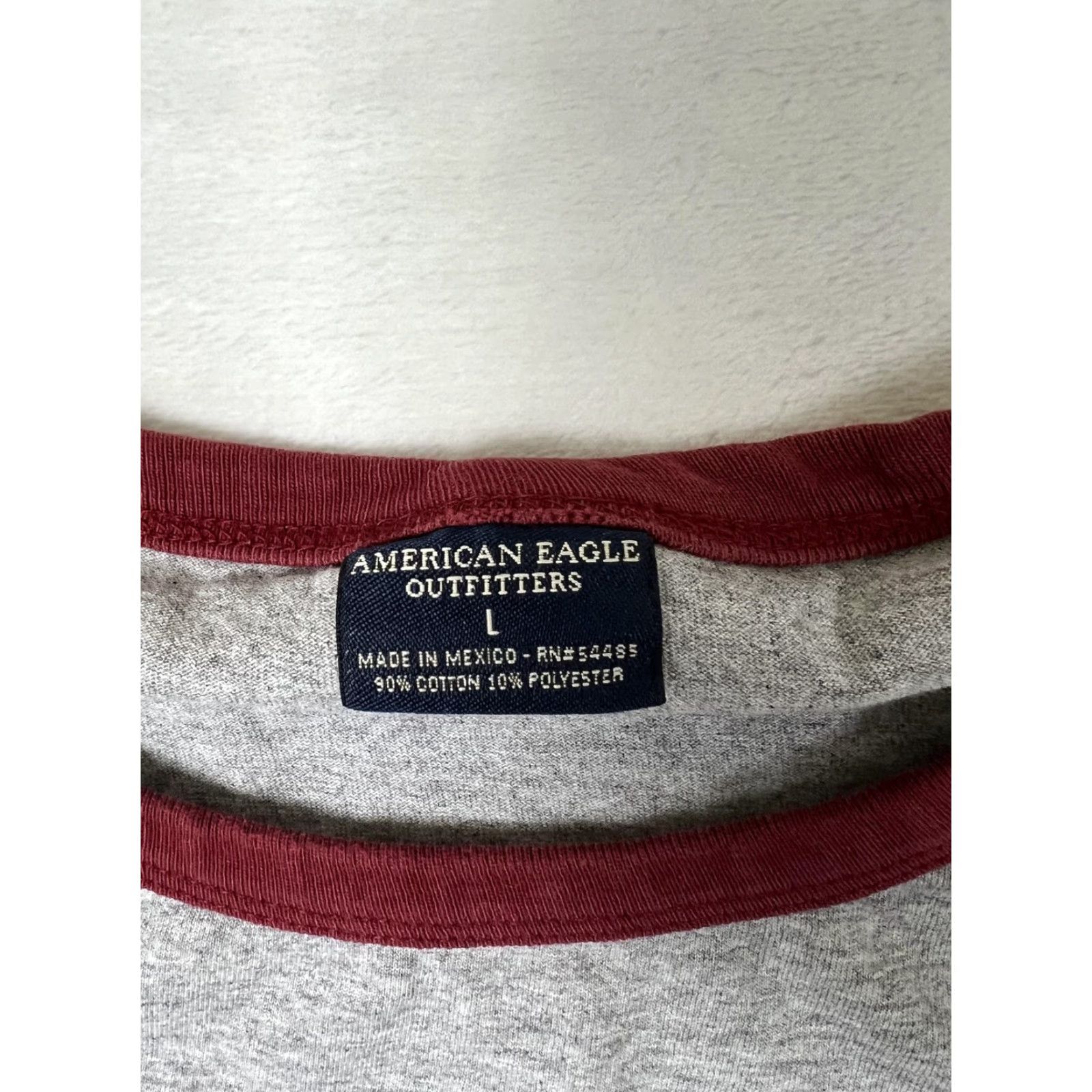 American Eagle Outfitters VINTAGE American Eagle Outfitters Rugby Long Sleeve Shirt Mens Large Gray Y2K Size US L / EU 52-54 / 3 - 4 Thumbnail