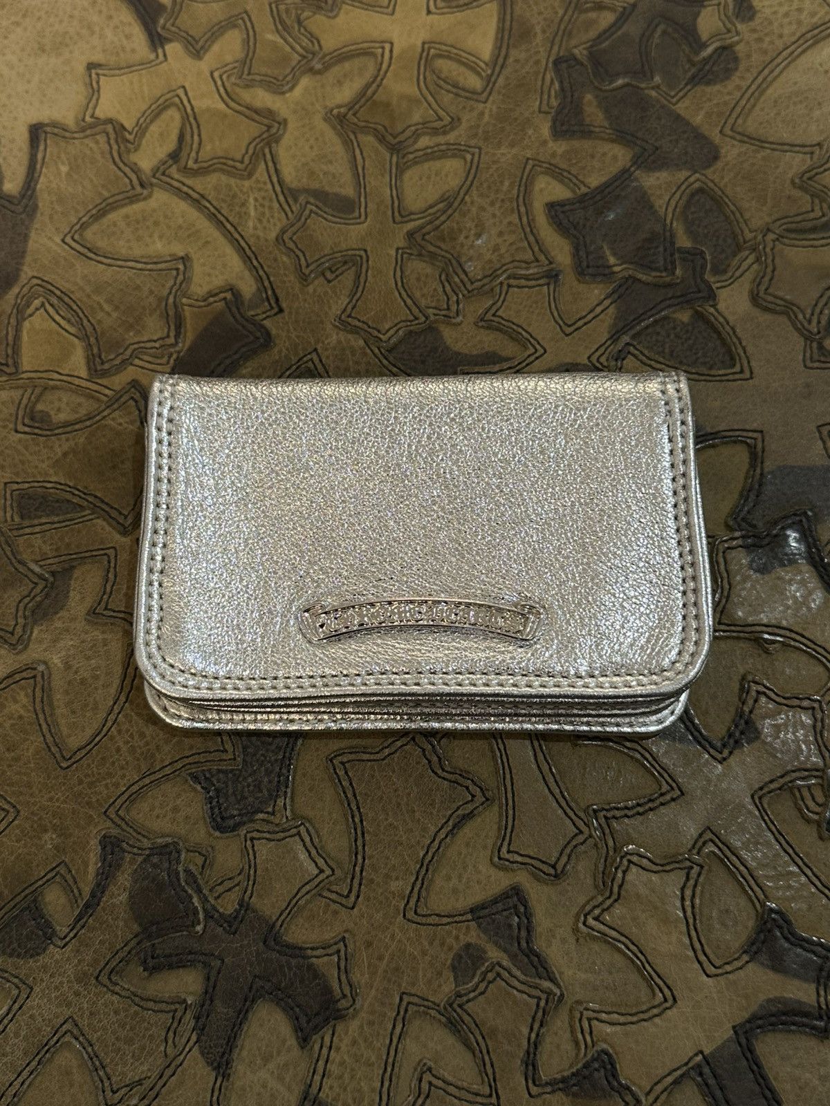 CHROME HEARTS GLITTER SILVER WALLET