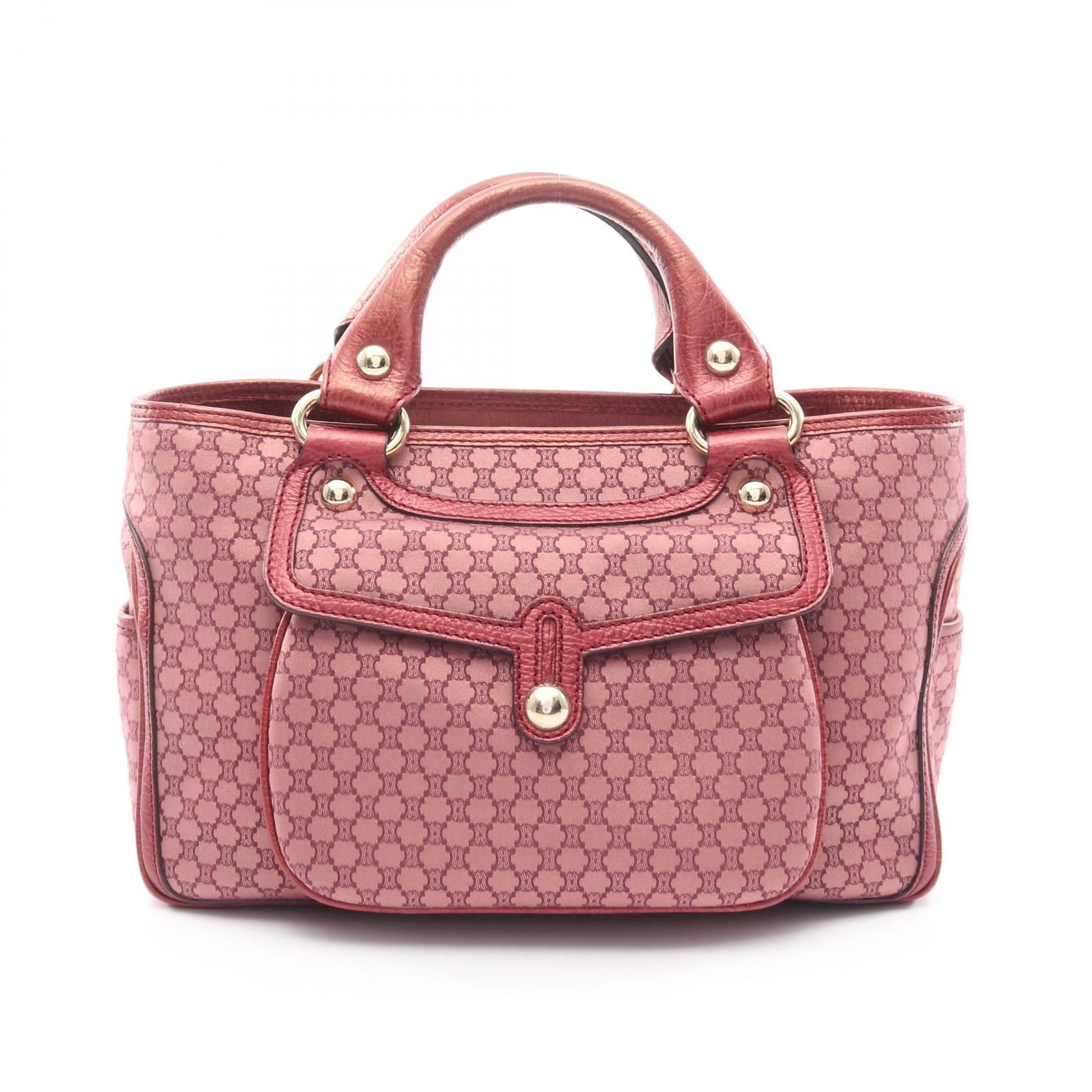 Celine Celine CELINE Boogie Macadam Canvas Leather Handbag Textile Handbag DUTY FREE for USA Size ONE SIZE - 1 Thumbnail