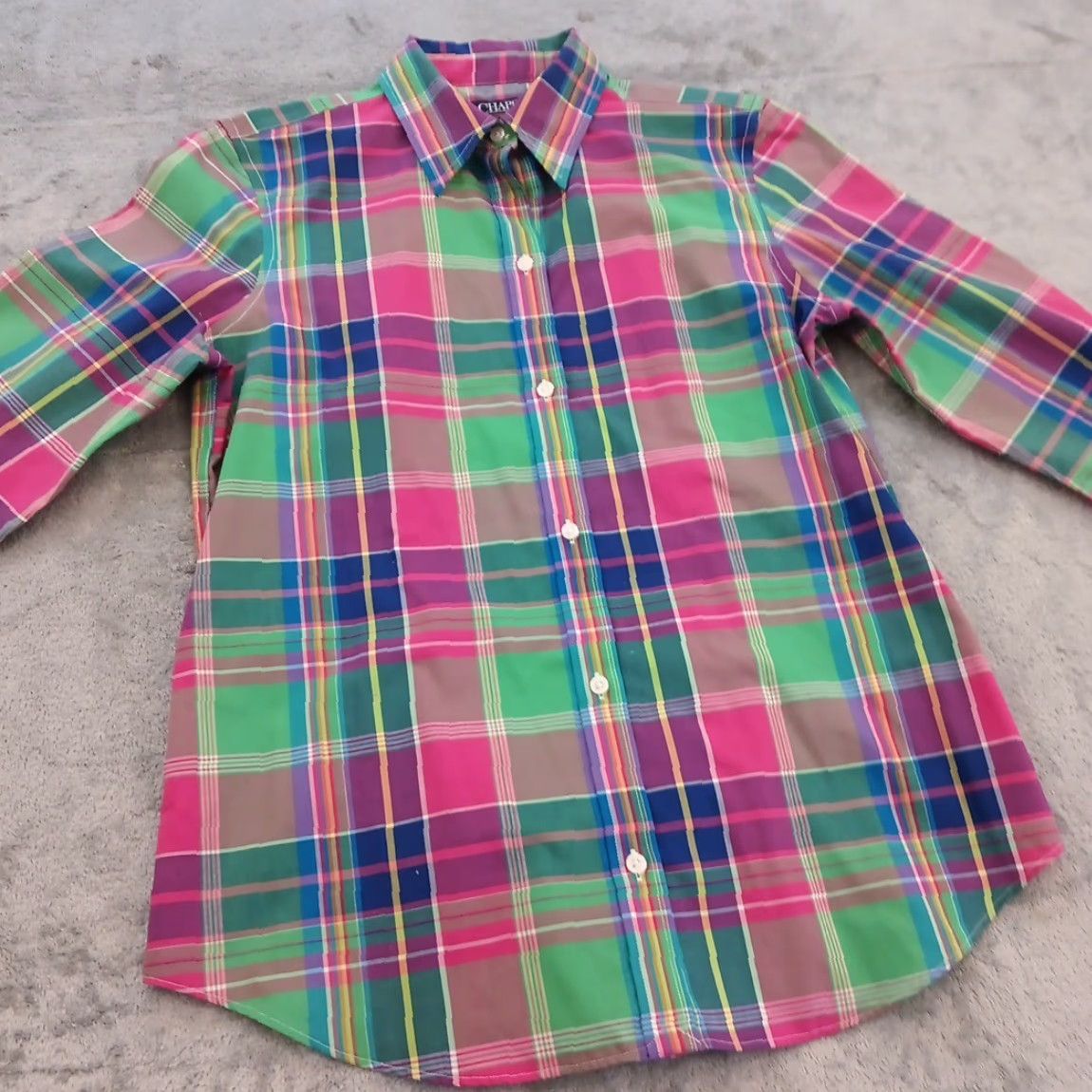 Chaps Chaps Shirt Womens Small Pink Green Plaid Long Sleeve Button Up Cotton Womens Small Pink Plaid Long Sleeve Button Up Cotton Size S / US 4 / IT 40 - 4 Thumbnail