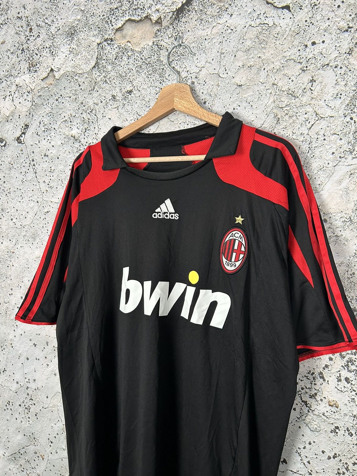 Adidas Adidas AC Milan Soccer Jersey 2008 Football Rare Size US XL / EU 56 / 4 - 2 Thumbnail