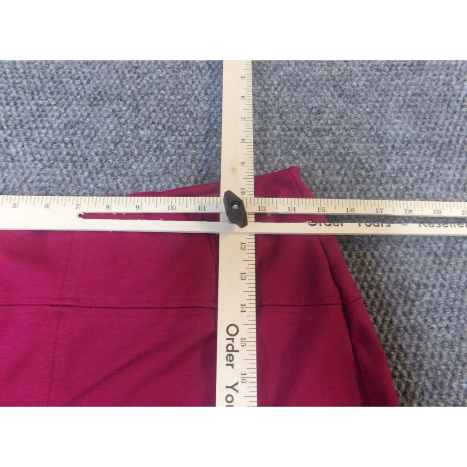Vintage New York and Company Skirt Womens 6 Pink Zip Knee Length A-Line Solid 100% Polyester Zip Women's Casual Vintage No Size 28" / US 6 / IT 42 - 4 Thumbnail