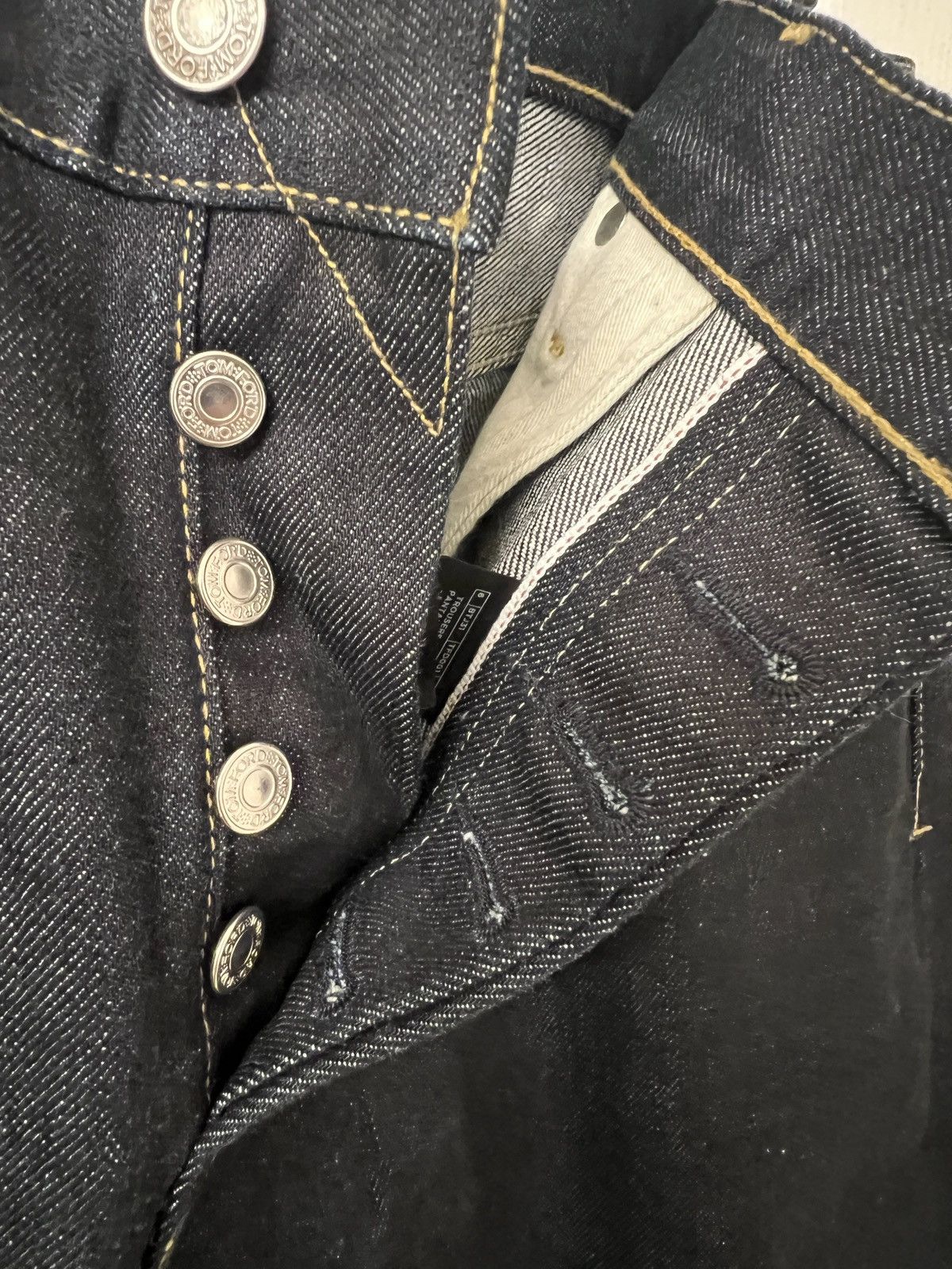 Tom Ford Vintage Tom Ford Selvedge Raw Straight-Leg Jeans 38x34 NWT Size US 38 / EU 54 - 7 Thumbnail