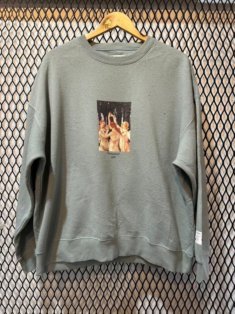 image of Photo Tee Repro Art Gallery Leonardo Da Vinci Sweatshirt in Green, Men's (Size XL)