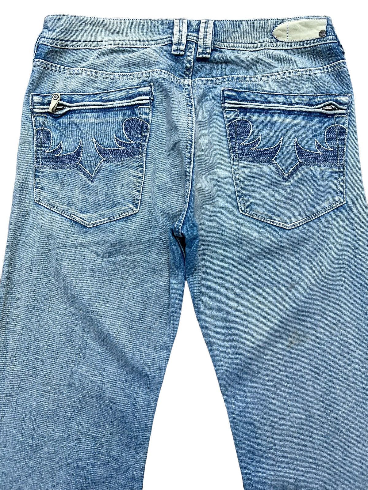 Diesel × Vintage Vintage Distressed Diesel Industry Wide Jeans 32x30 Size US 32 / EU 48 - 5 Thumbnail