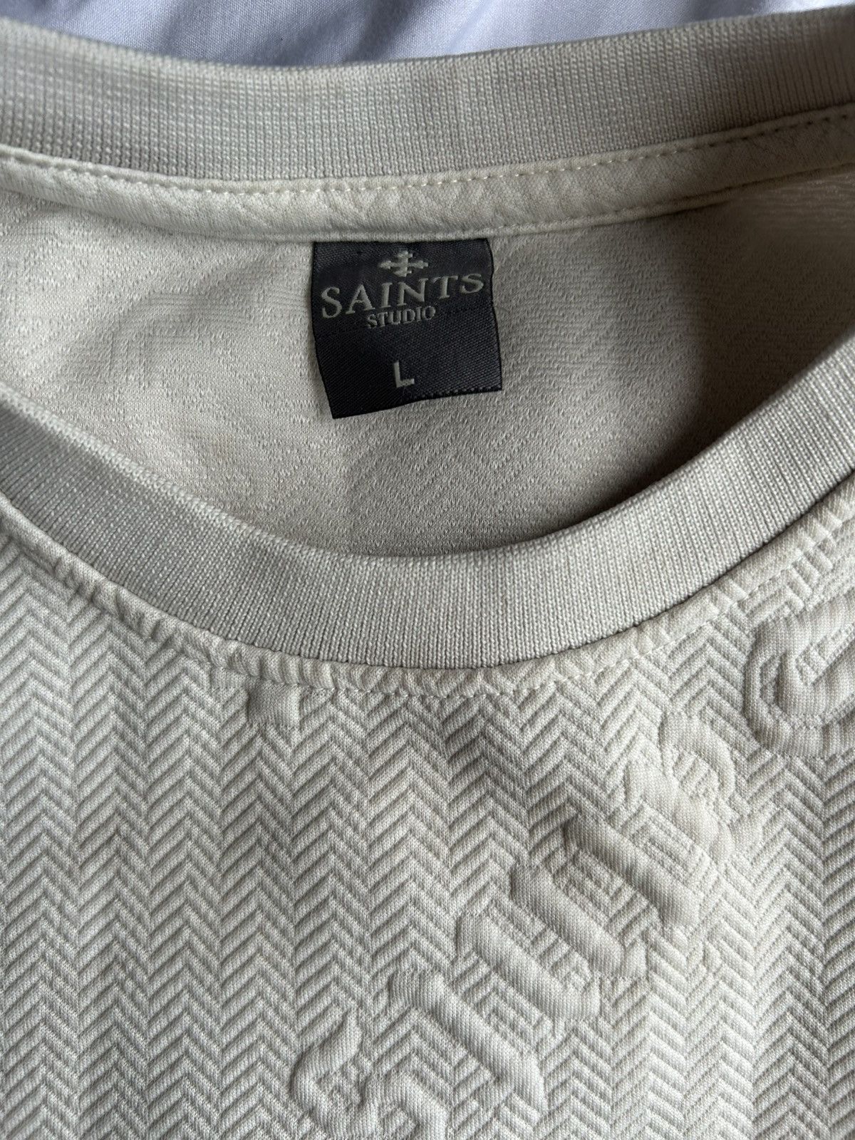 Other Saints studio offwhite rare T shirt Size US L / EU 52-54 / 3 - 3 Thumbnail