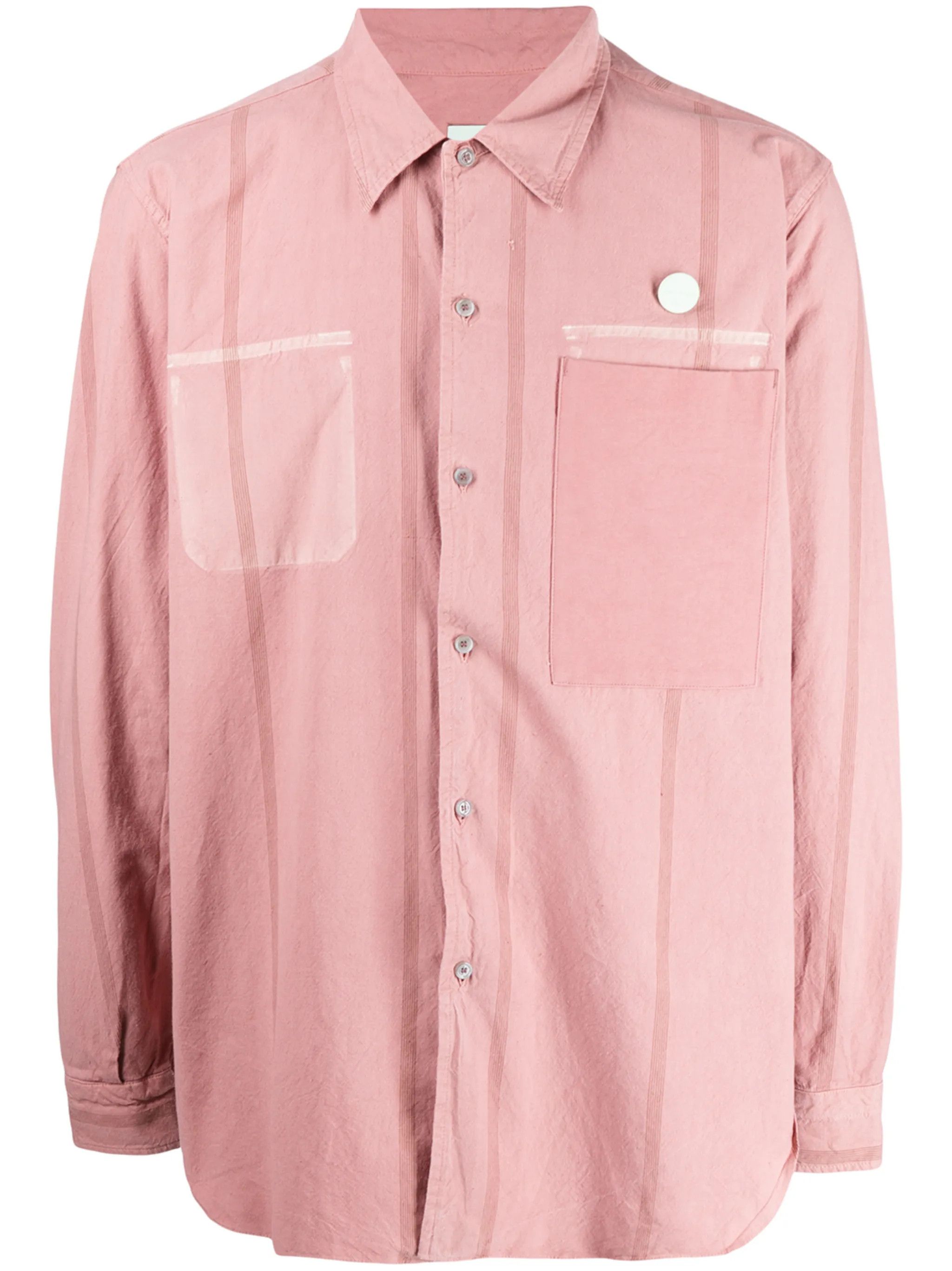 OAMC o1y0225 Striped Shirt in Pink Size US S / EU 44-46 / 1 - 1 Thumbnail