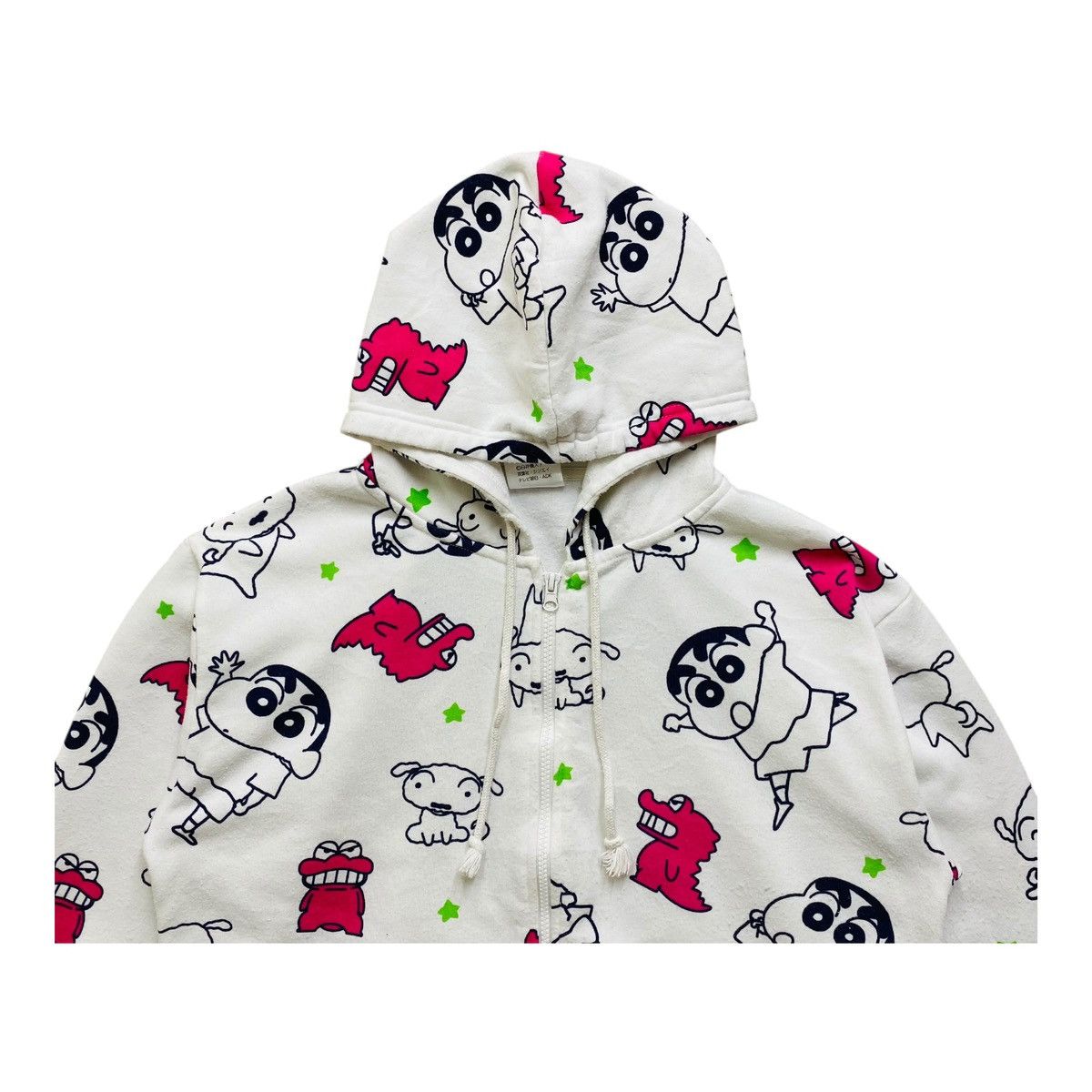 Anime Vintage Japanese Cartoon All Over Print Hoodie White Size LL Size L / US 10 / IT 46 - 2 Thumbnail
